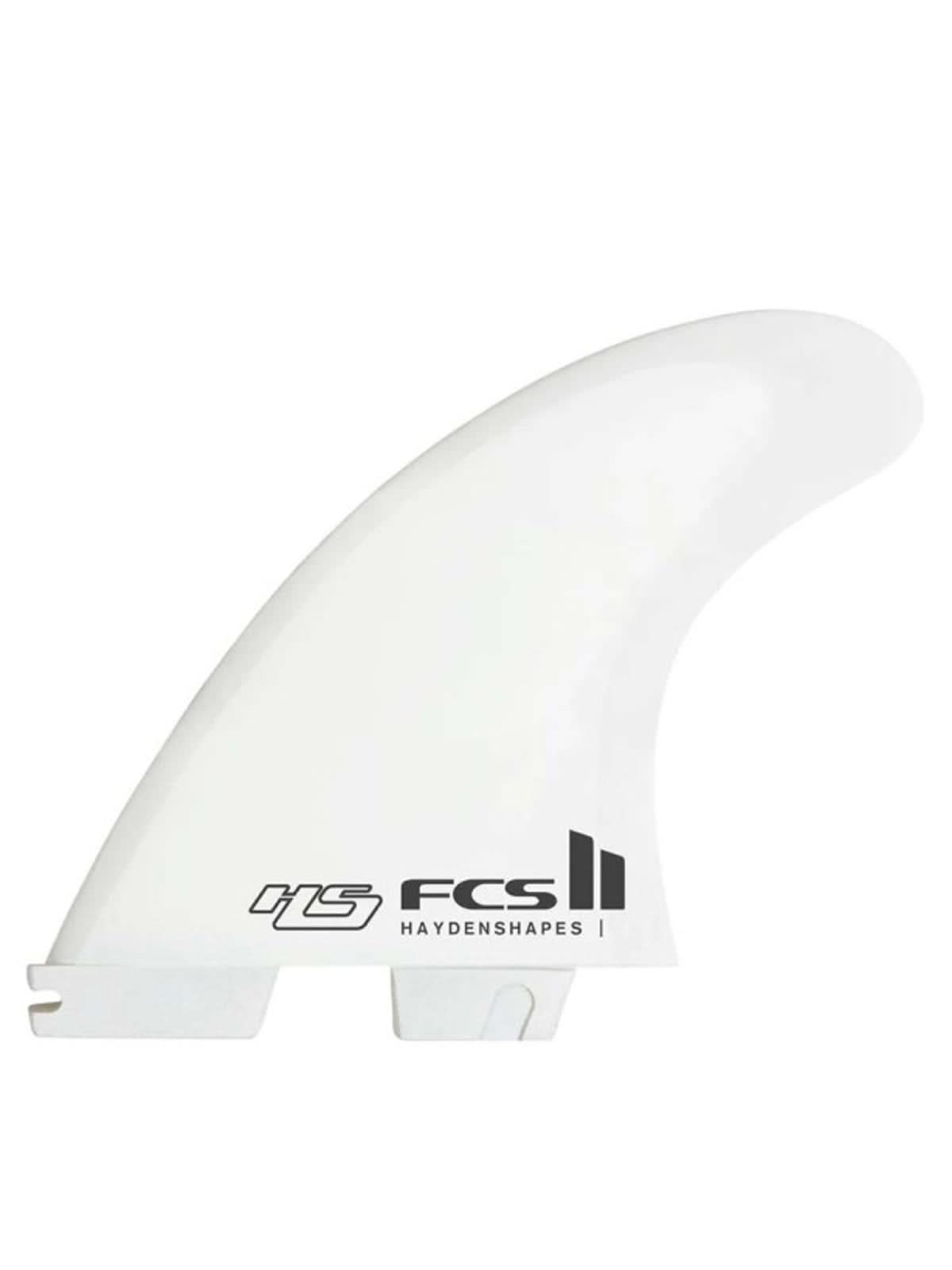 FCS II Fins HS PC AirCore White Tri-Quad Fin Set Large