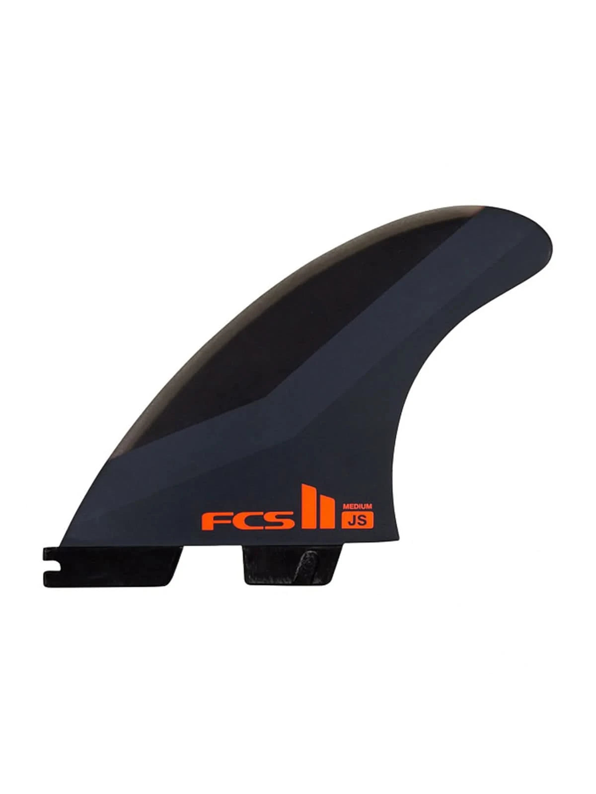 FCS II Fins JS PC Tri Fins Charcoal Red Medium