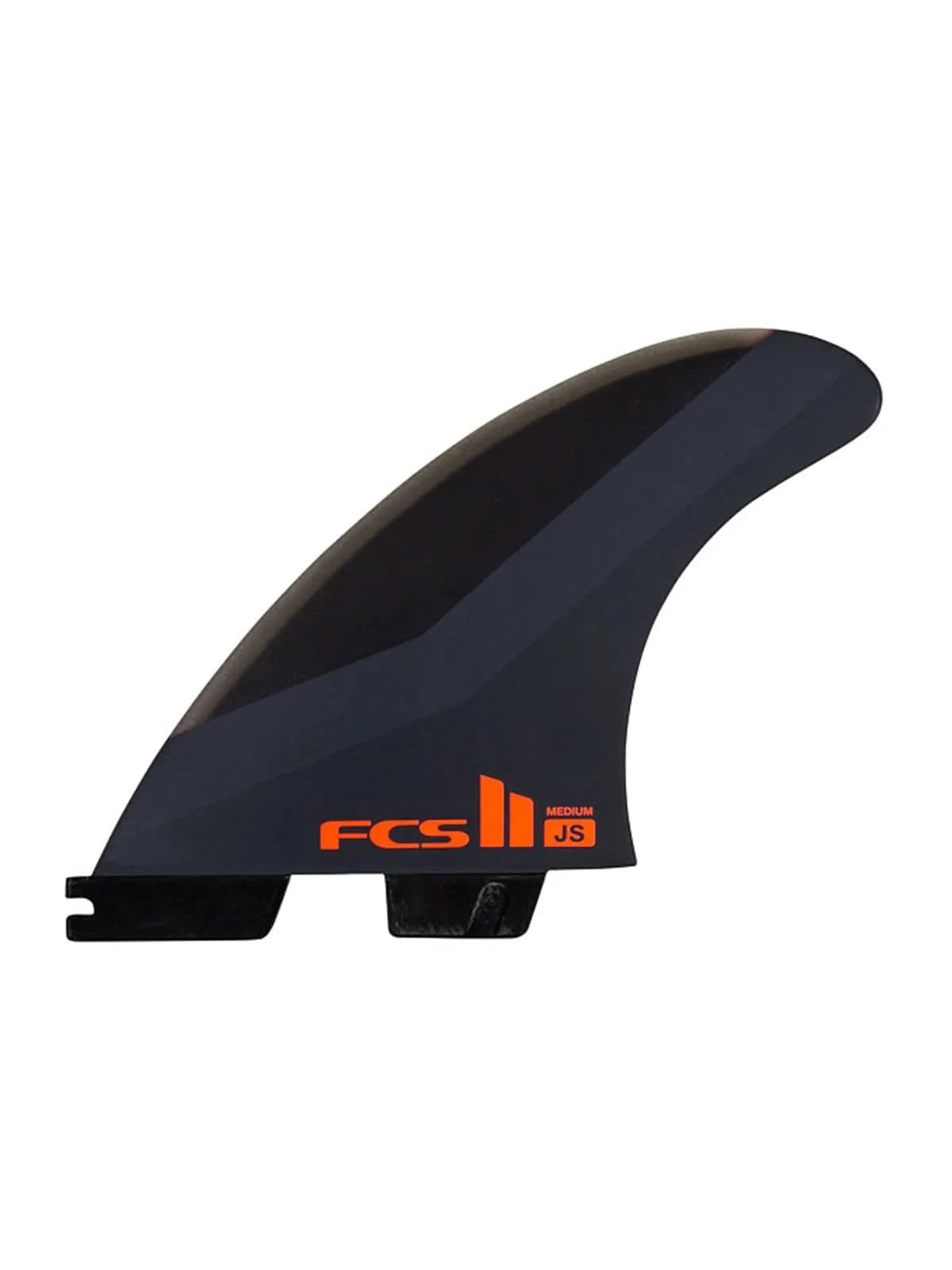 FCS II Fins JS PC Tri Fins Charcoal Red Large