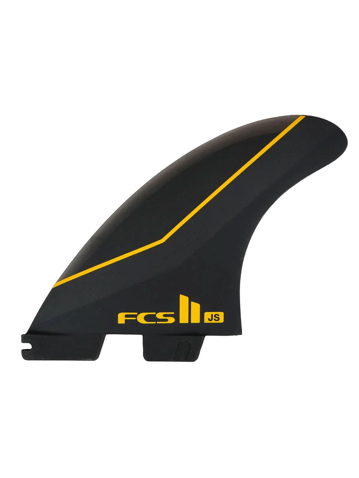 FCS II Fins JS PC Tri Fins Carbon Black Large