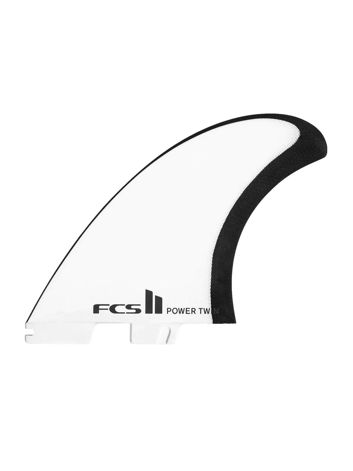 FCS II Fins JS Power Twin PG Fins White Black