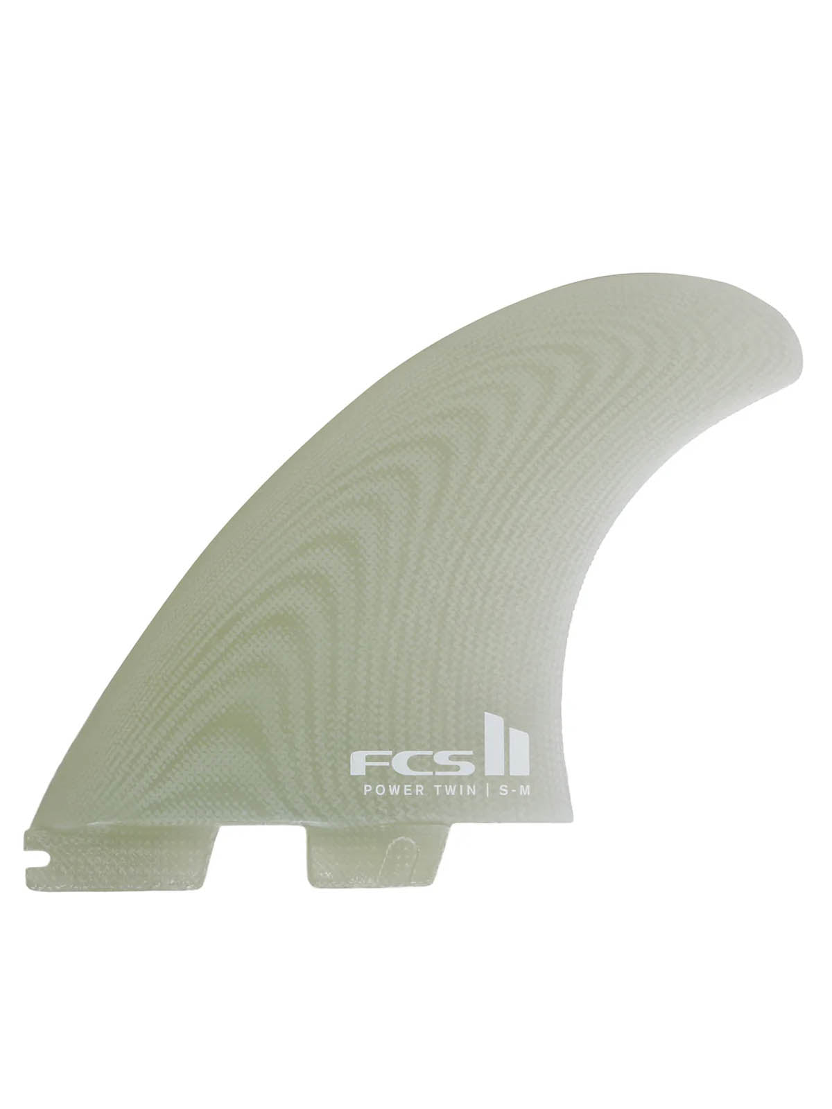 FCS II Fins Power Twin+1 PG Fins S-M Clear
