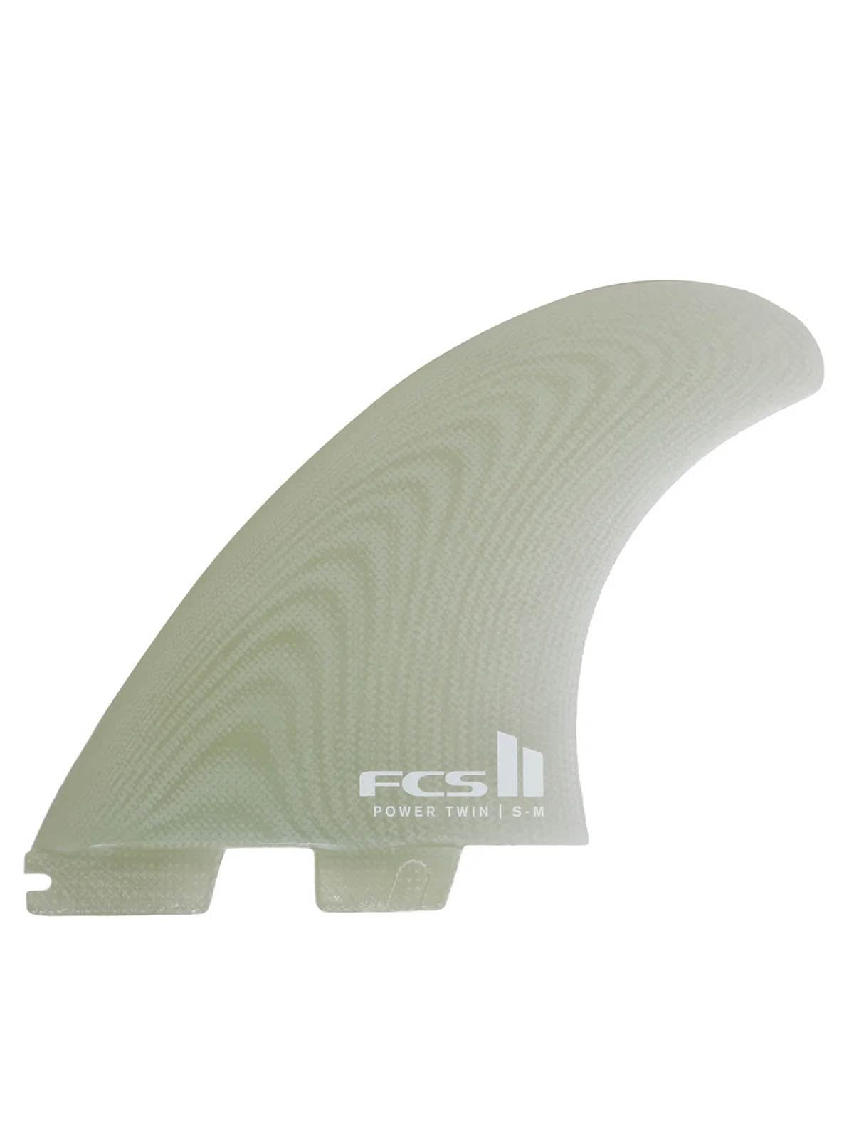 FCS II Fins Power Twin+1 PG Fins S-M Clear
