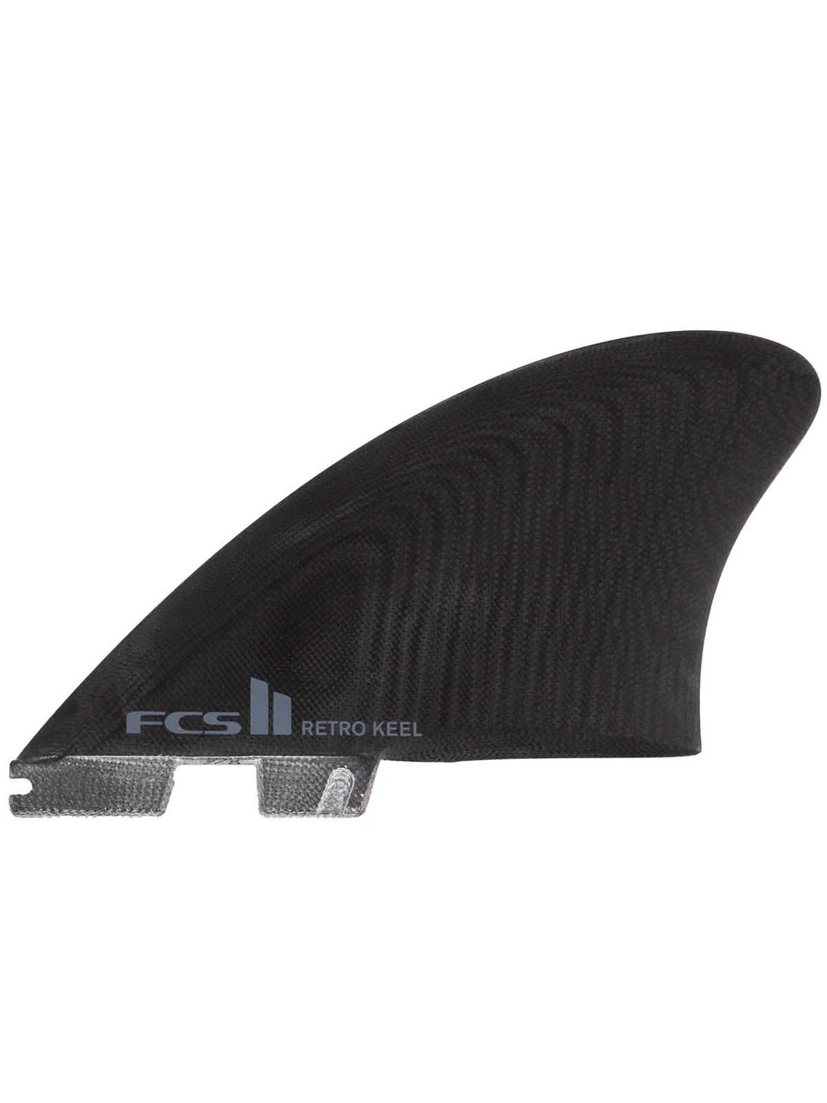 FCS II Fins Retro Keel PG Twin Set Black