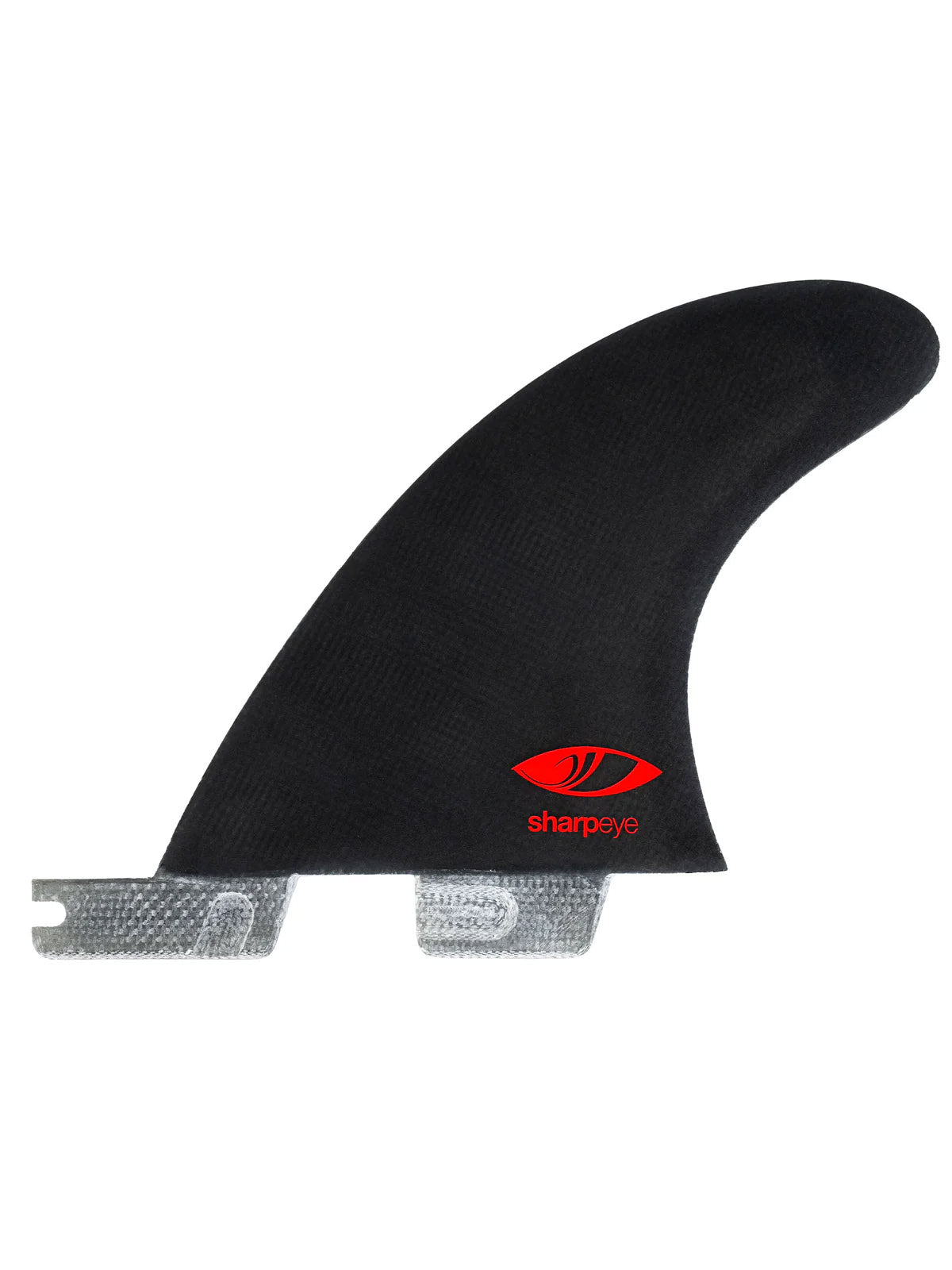 FCS II Fins Sharpeye PC Carbon Aircore Tri Fin Set Black/White Large