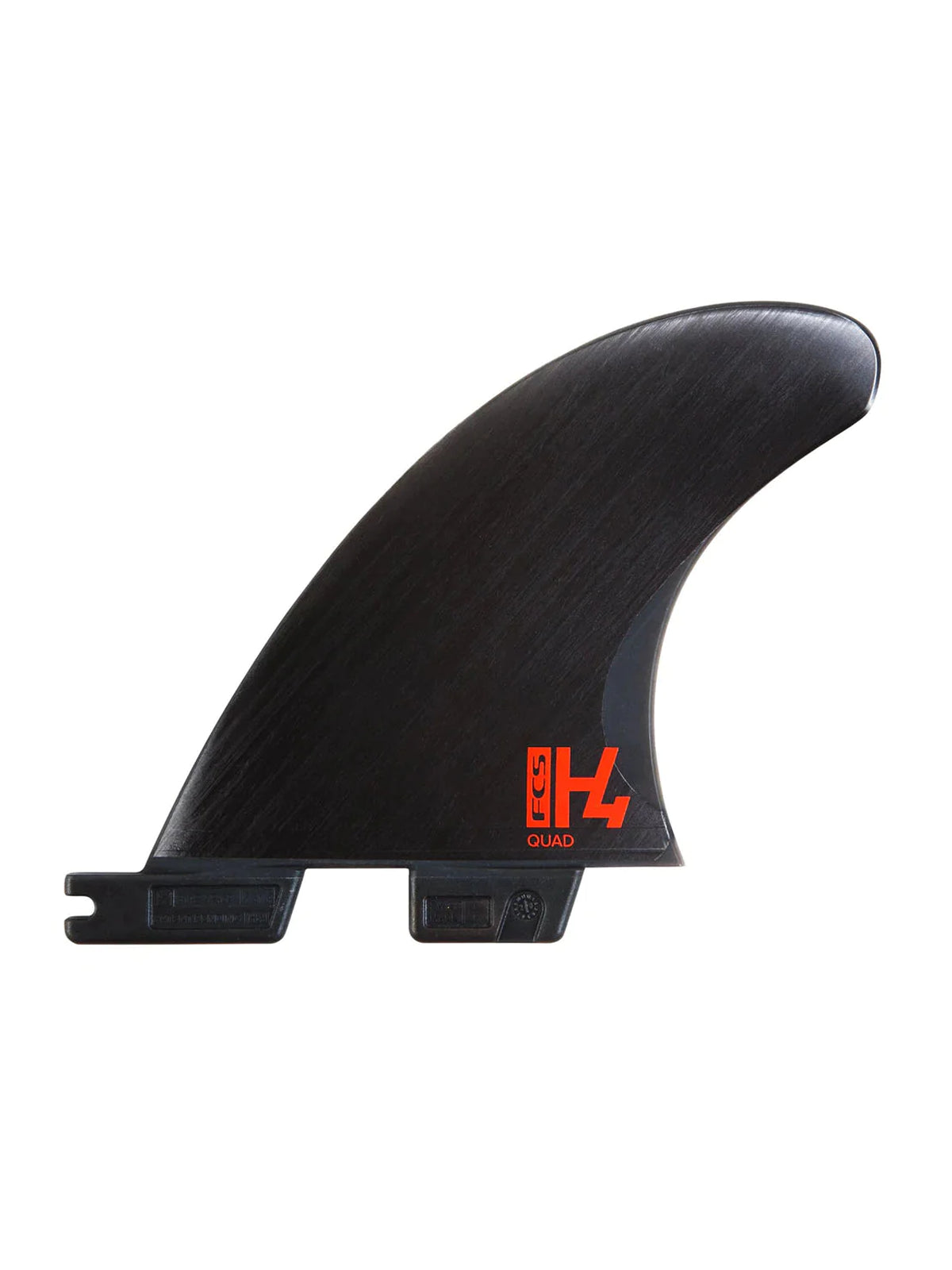 FCS II Fins H4 PC Carbon Quad Rear Smoke Medium
