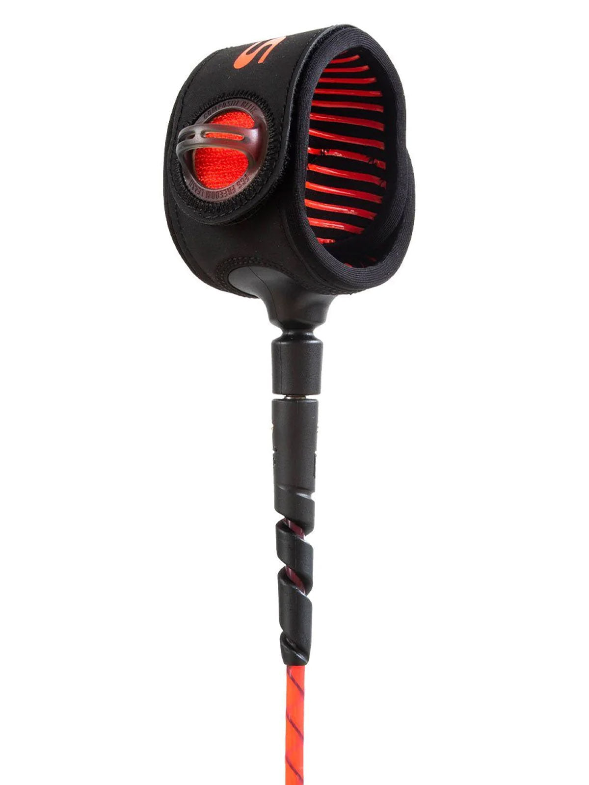 FCS Leash Helix Freedom Red Black 7'0