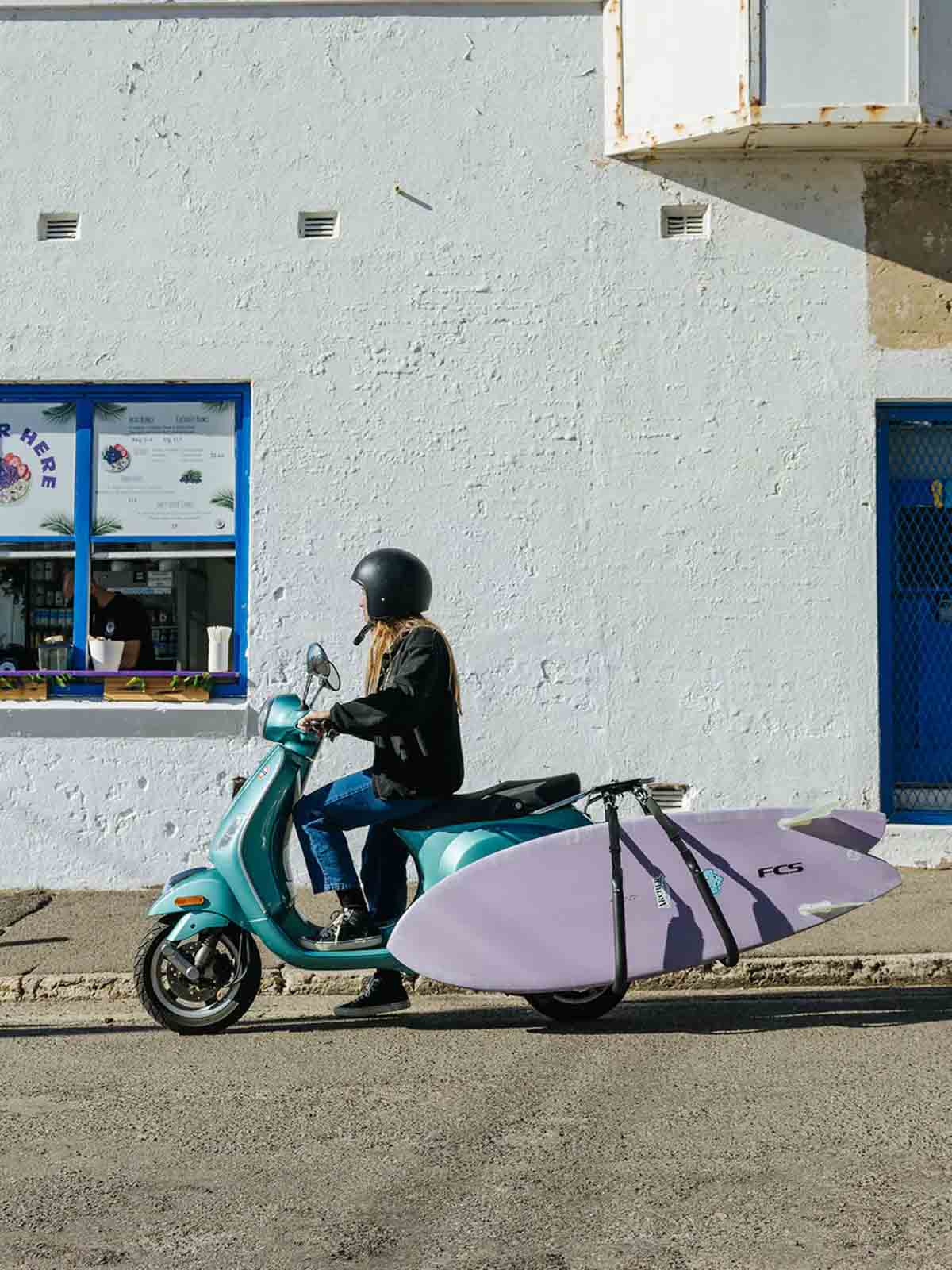 FCS Scooter Surfboard Rack Rear Mount Black