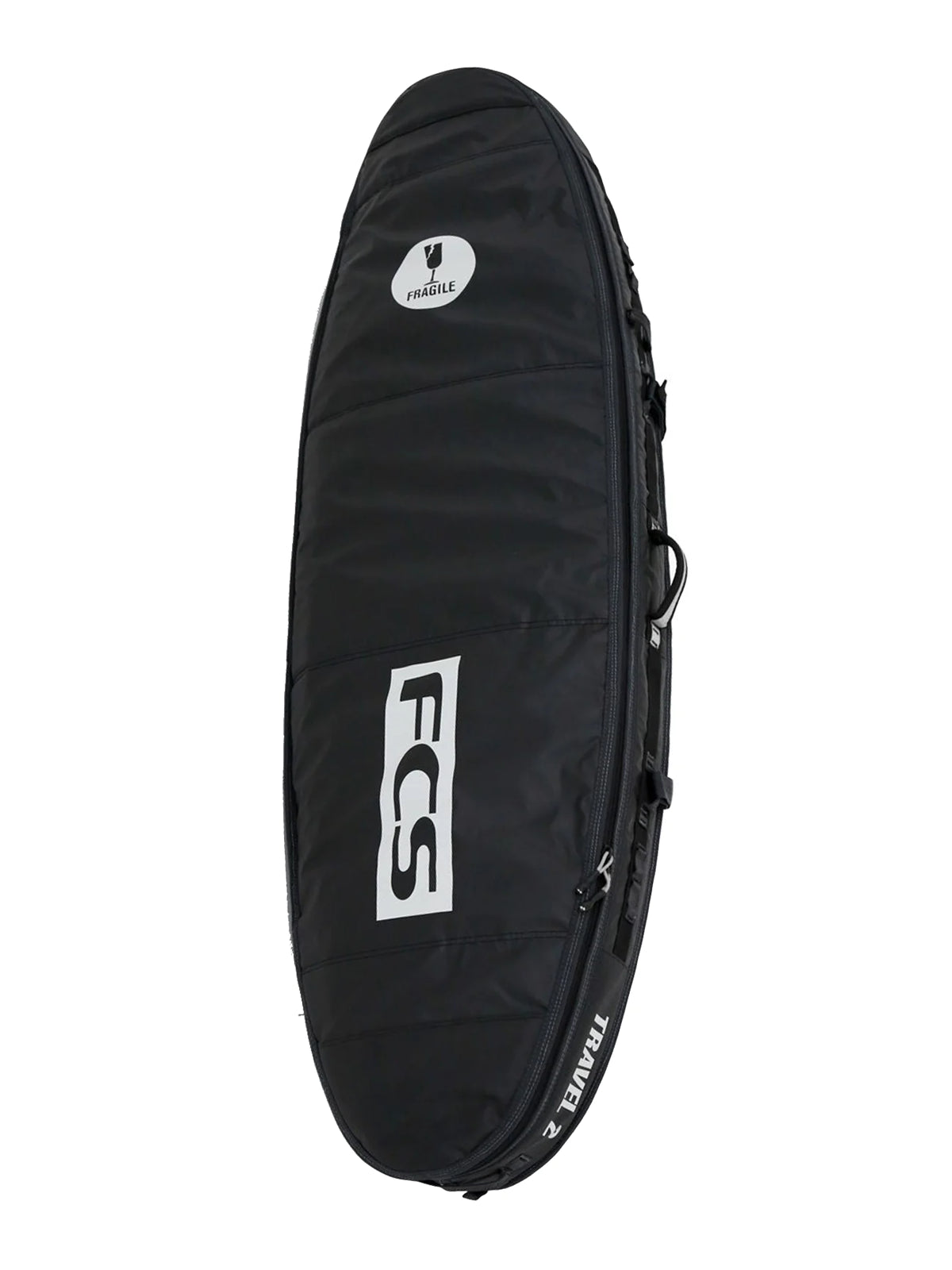 FCS Fins Surfboardbag Travel 2 Funboard 6'3 Black Grey