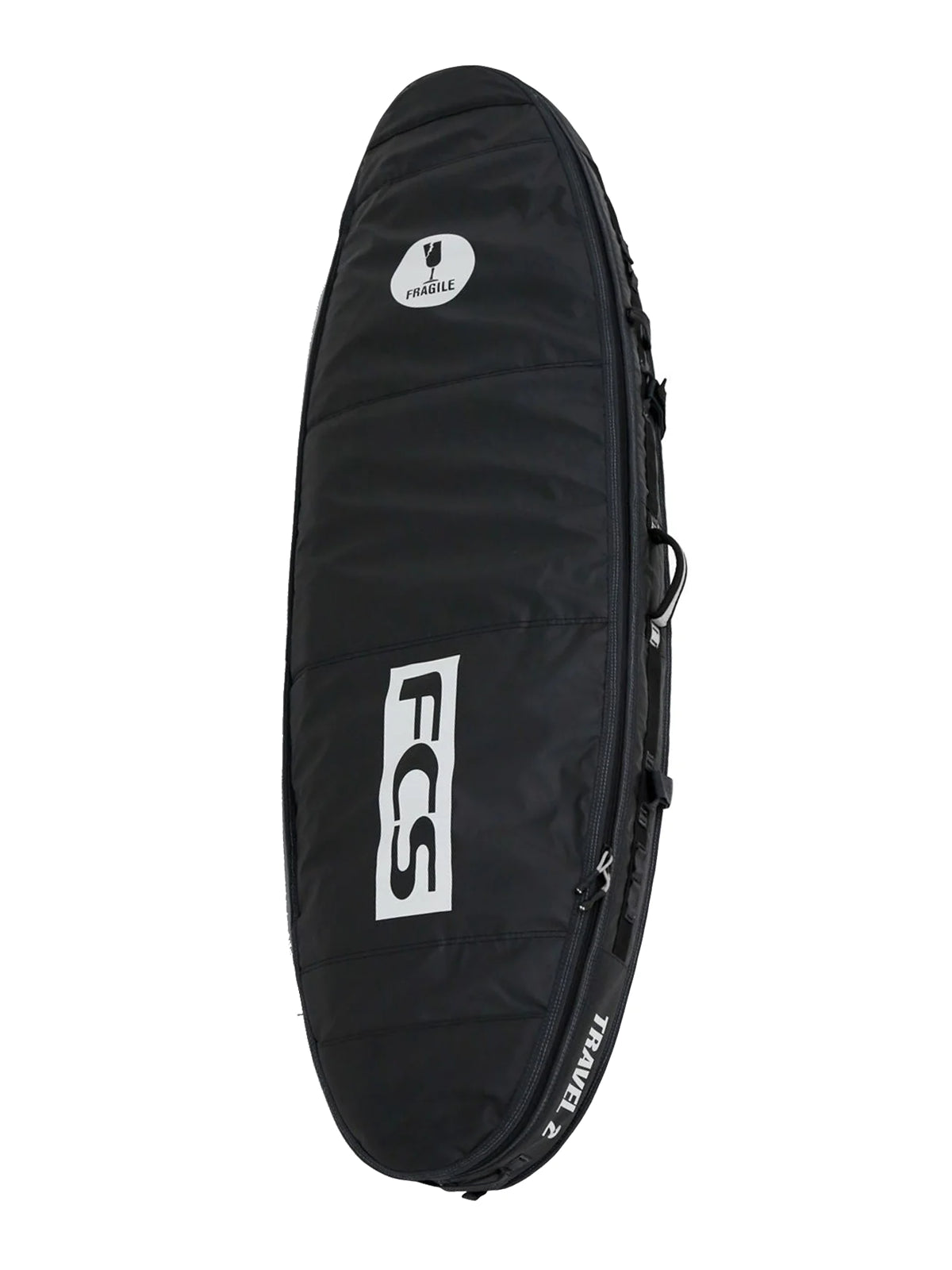 FCS Fins Surfboardbag Travel 2 Funboard 6'7 Black Grey