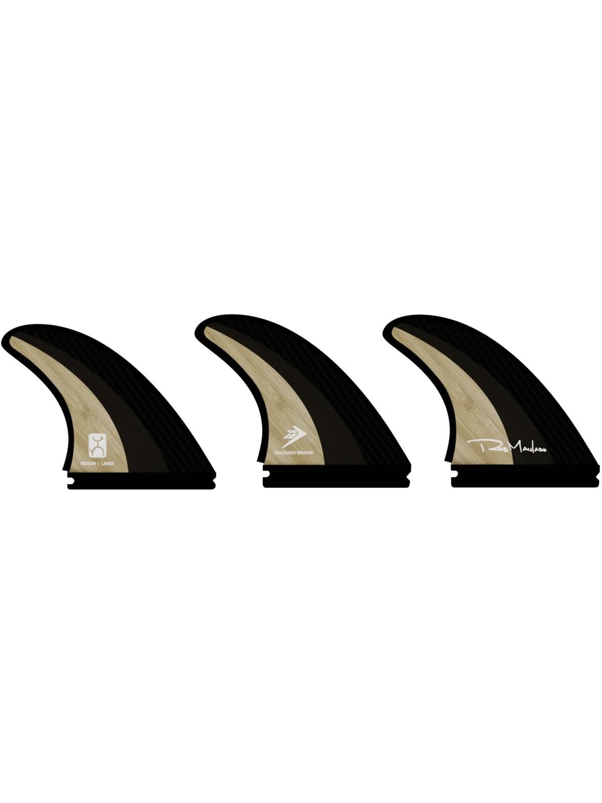 Firewire Surfboards Machado The Groove 3-Fin Set Wood Medium/Large