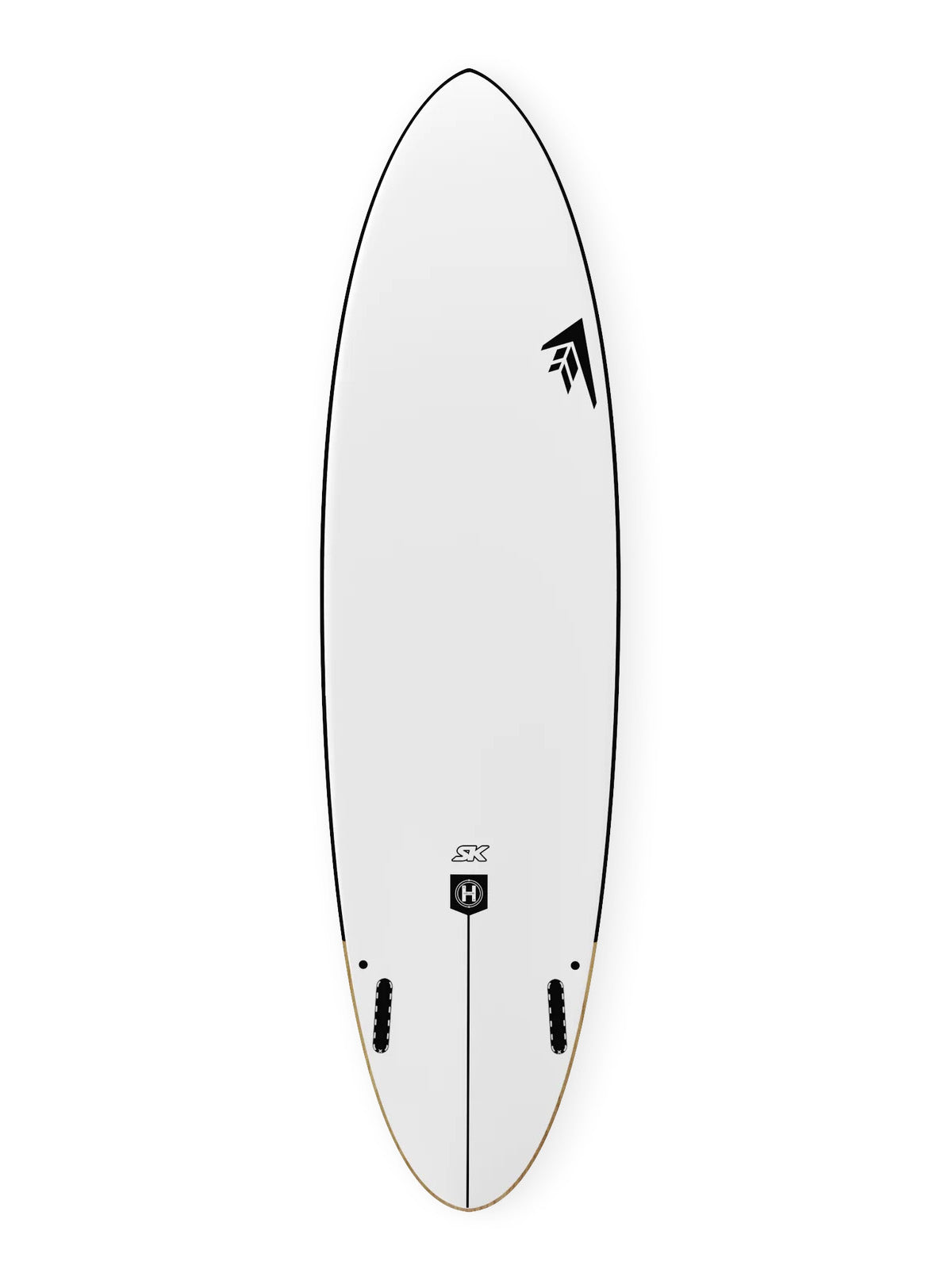 Firewire Surfboards Taylor Jensen Twinzer Helium Core Round Pin White 7'2