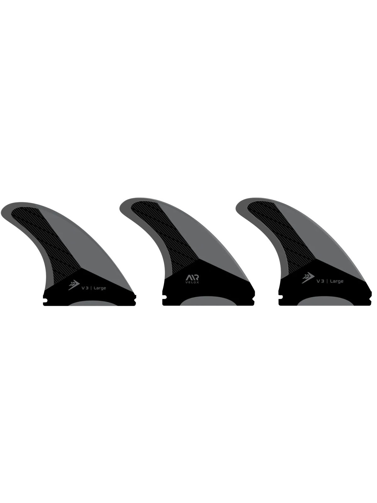Firewire Surfboards Velox 3-Fin Set Charcoal Large