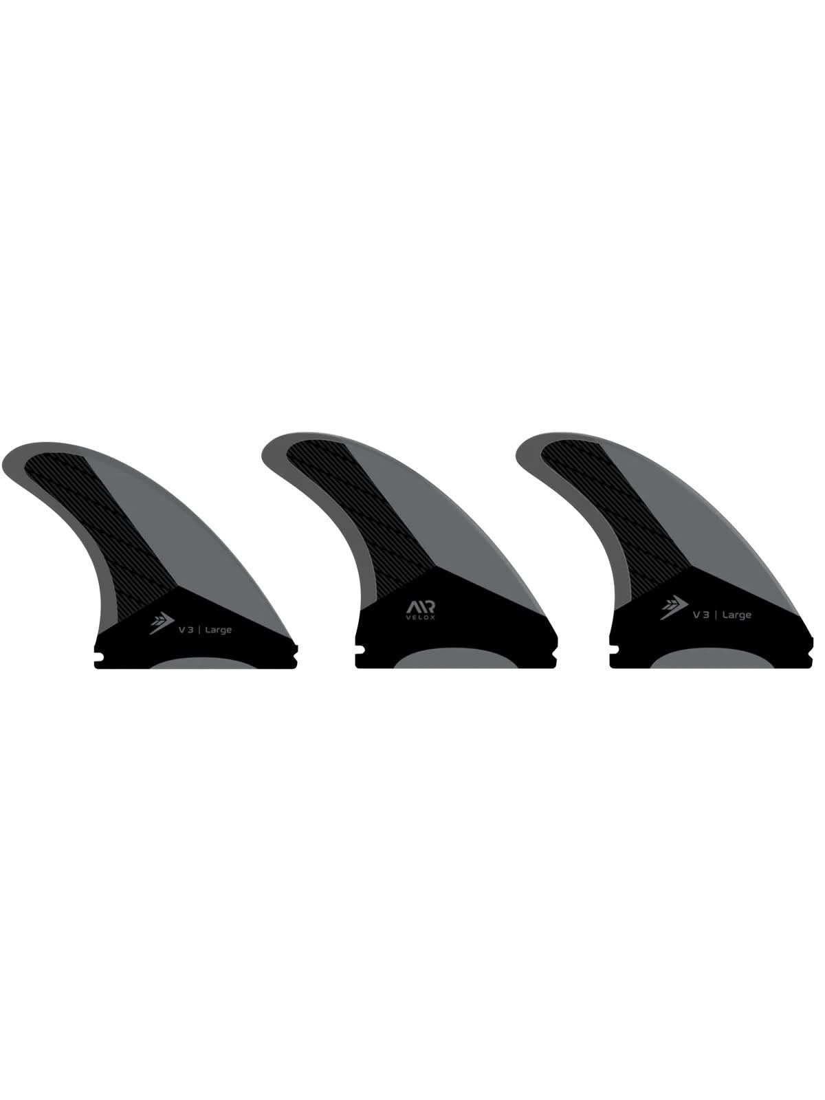 Firewire Surfboards Velox 3-Fin Set Charcoal Large
