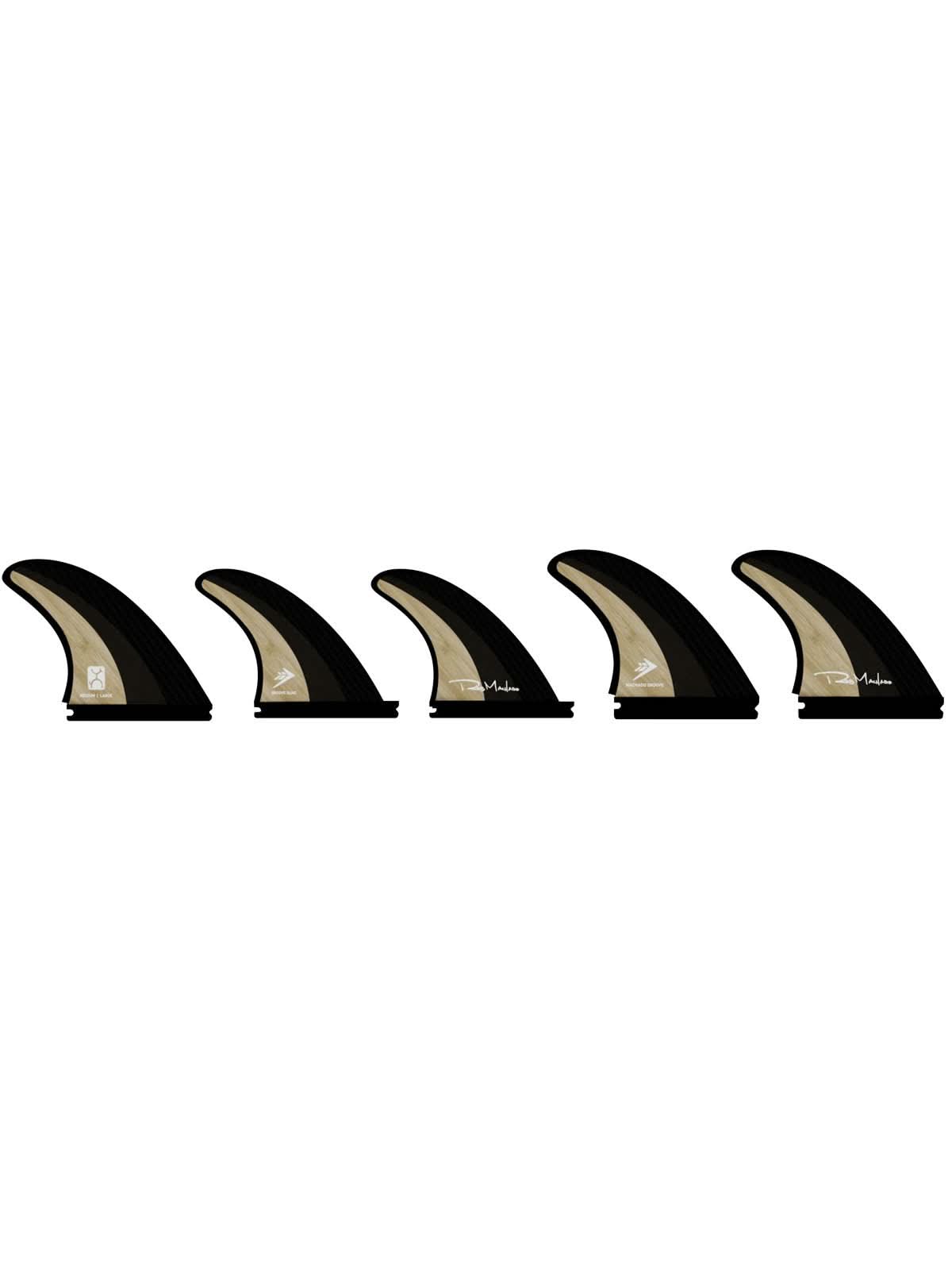 Firewire Surfboards Machado The Groove 5-Fin Set Wood Medium/Large