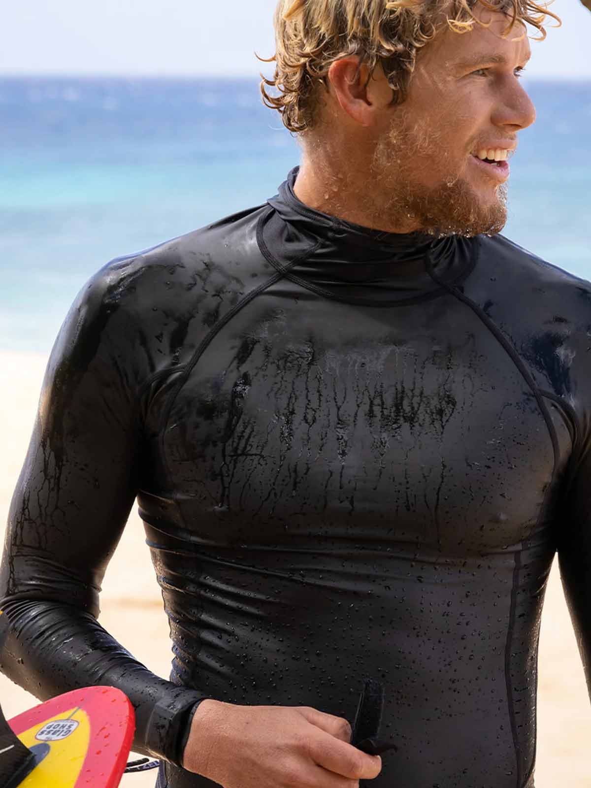 Florence Marine X Windshield Long Sleeve Hooded Rashguard 2.0 Black