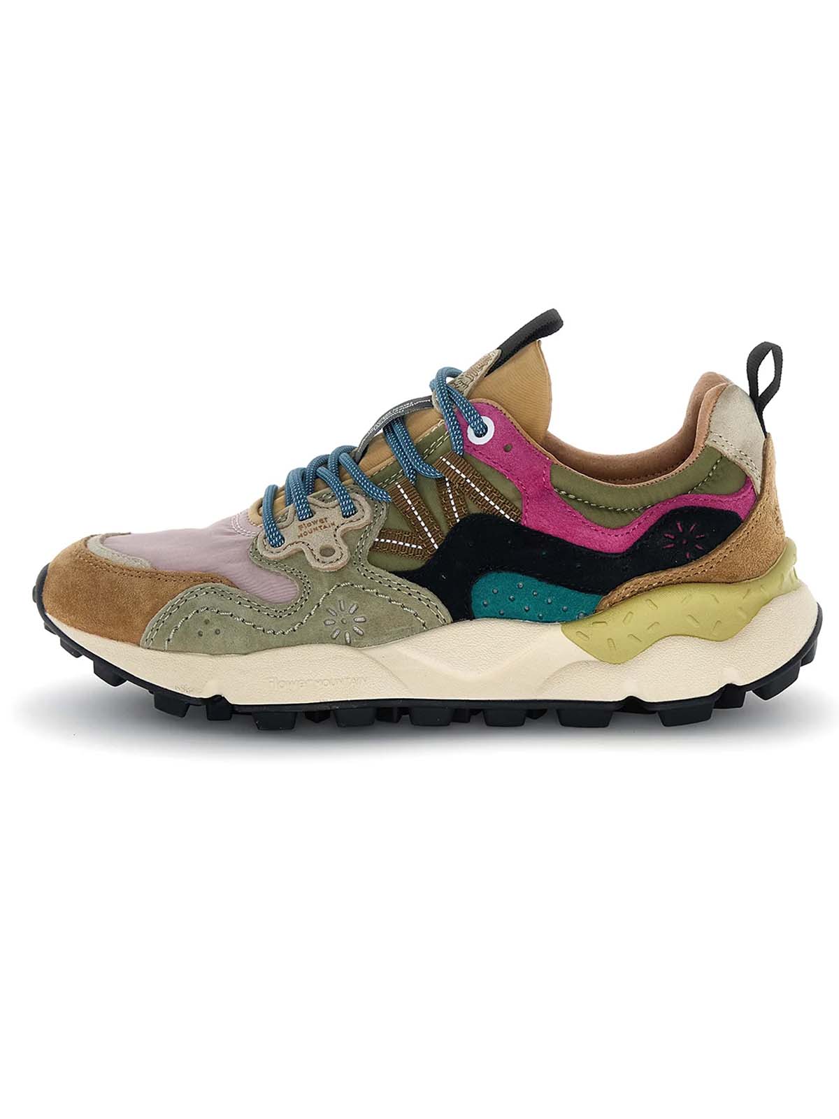 Flower Mountain Yamano 3 Woman Suede/Nylon Light Brown-Rose-Taupe