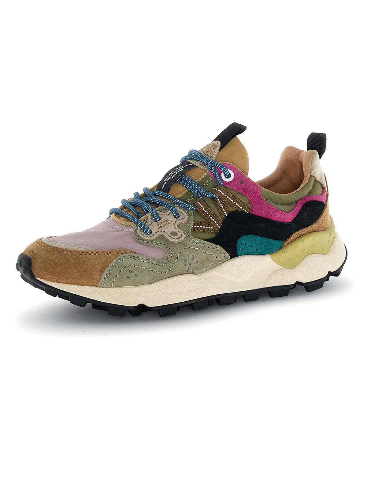 Flower Mountain Yamano 3 Woman Suede/Nylon Light Brown-Rose-Taupe