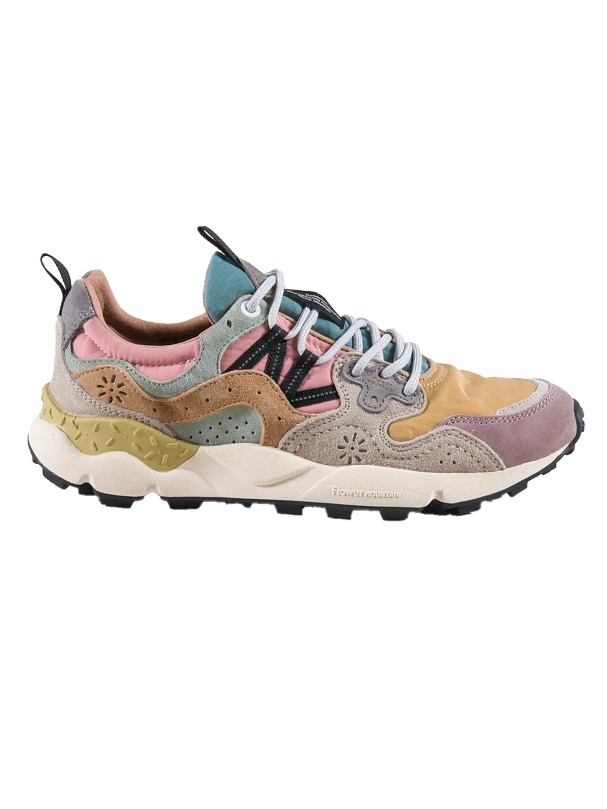 Flower Mountain Yamano 3 Woman Suede/Nylon Purple-Orange-Beige