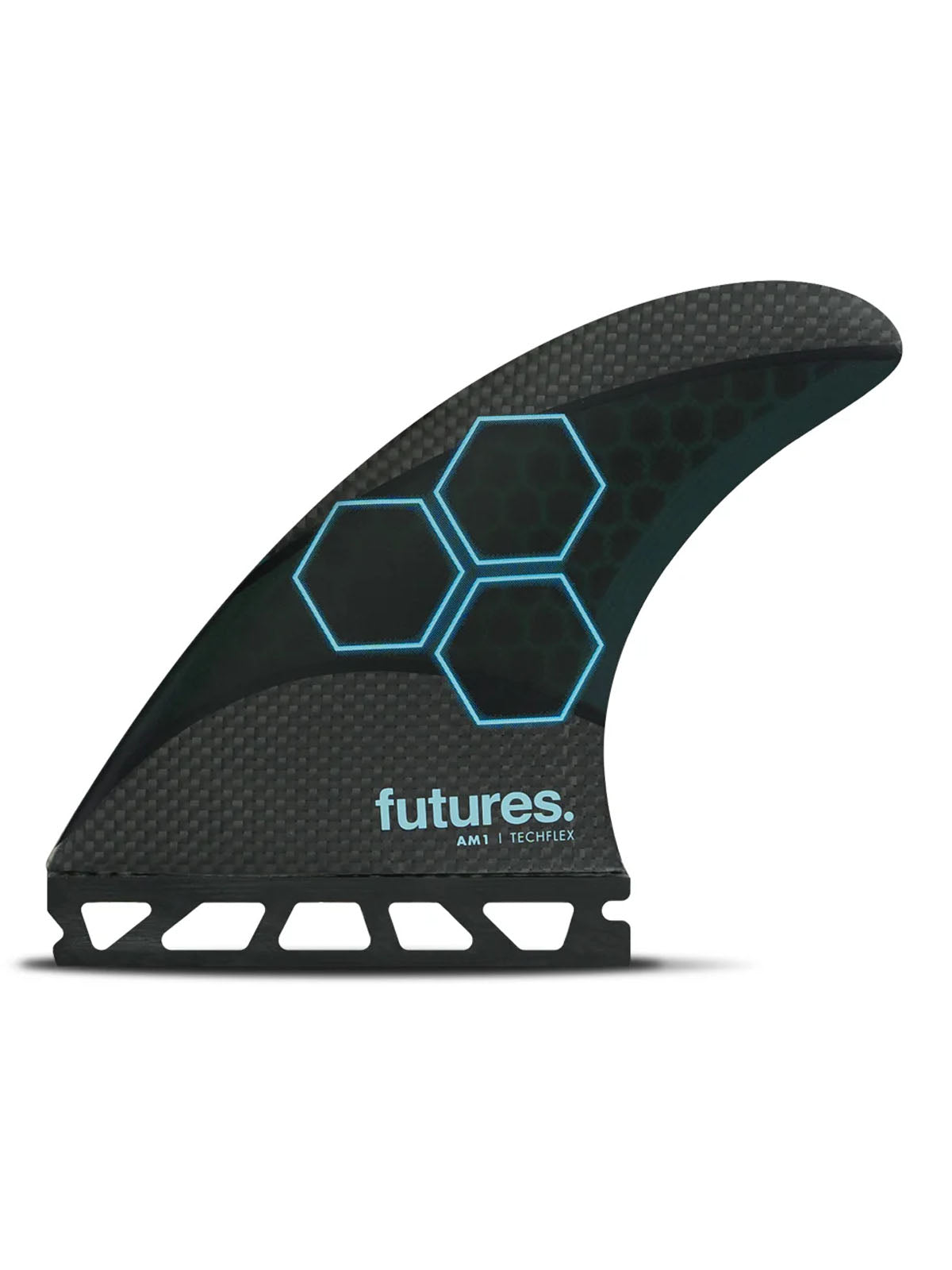 Futures Fins Al Merrick Thruster Set Techflex Black Carbon Medium