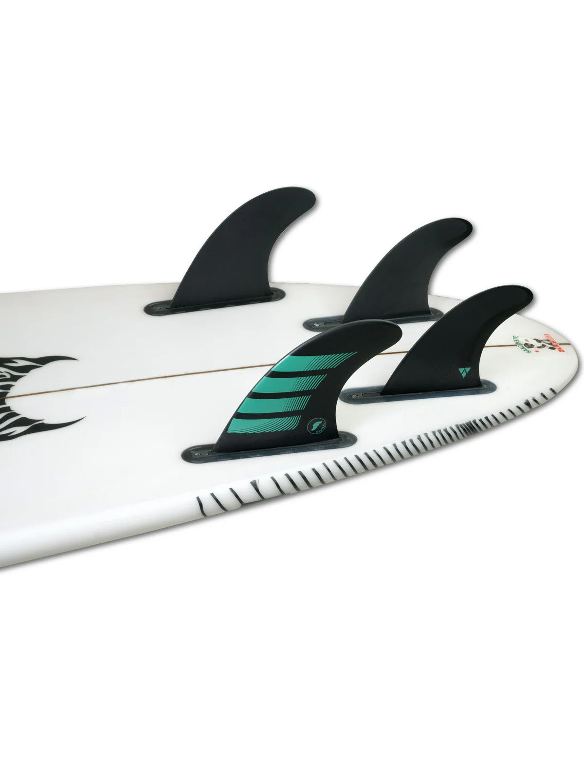 Futures Fins F6 5-Fin Alpha Series Carbon-Petrol Green Medium