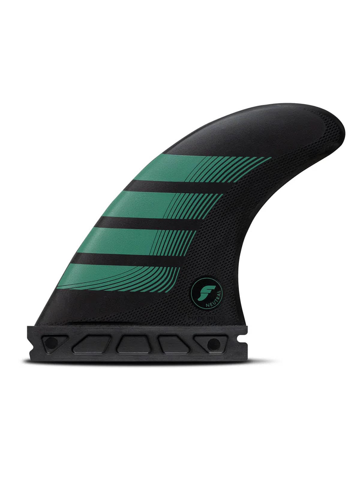 Futures Fins F6 Thruster Alpha Series Carbon-Petrol Green Medium