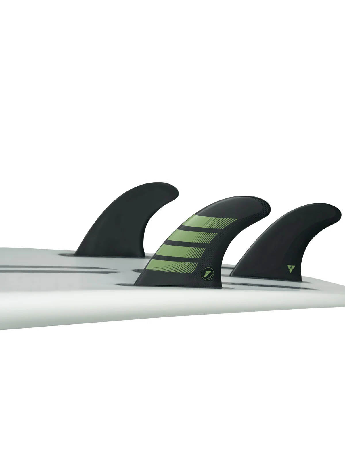 Futures Fins F8 5-Fin Alpha Series Carbon-Forest Green Large