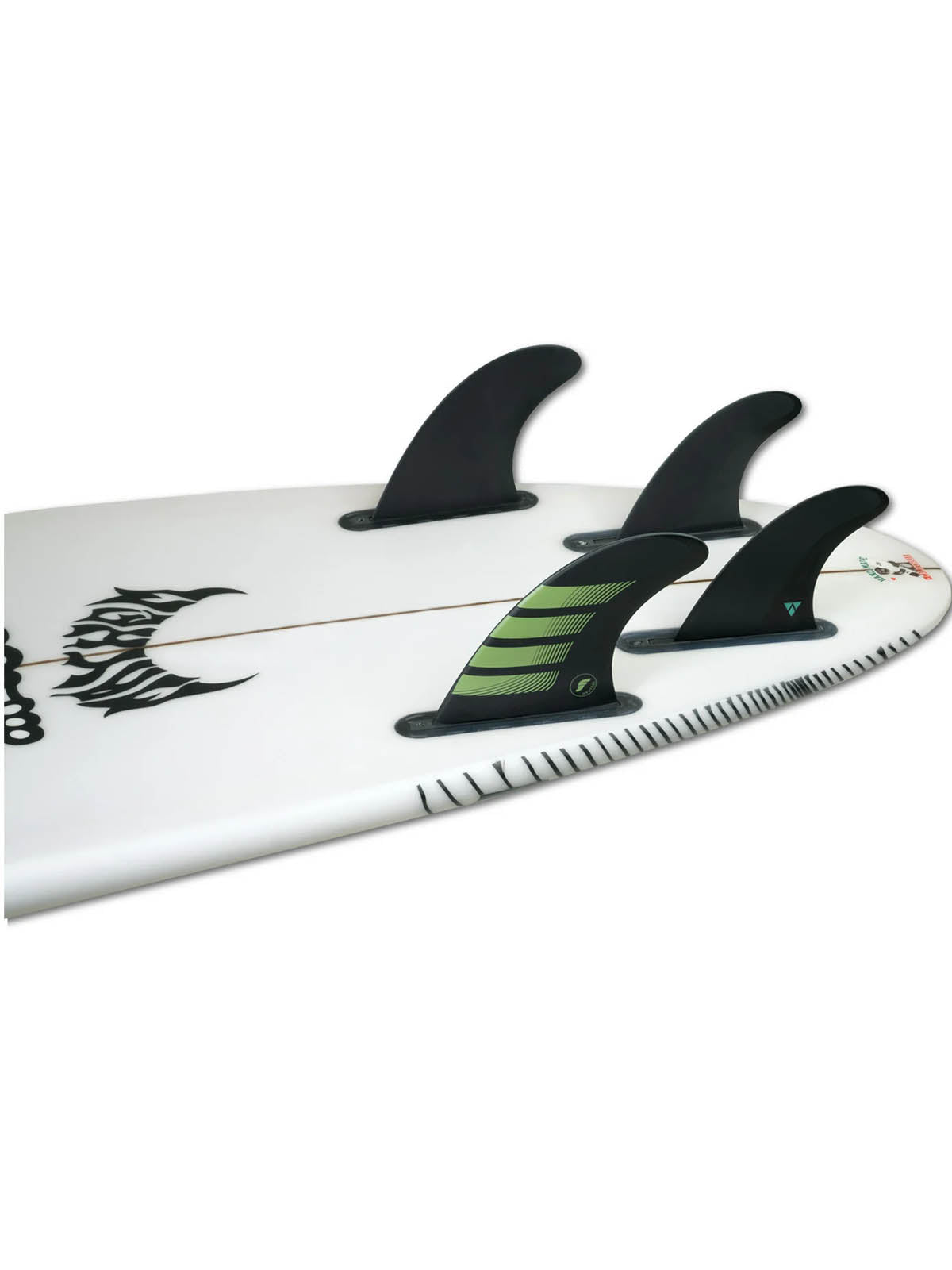 Futures Fins F8 5-Fin Alpha Series Carbon-Forest Green Large