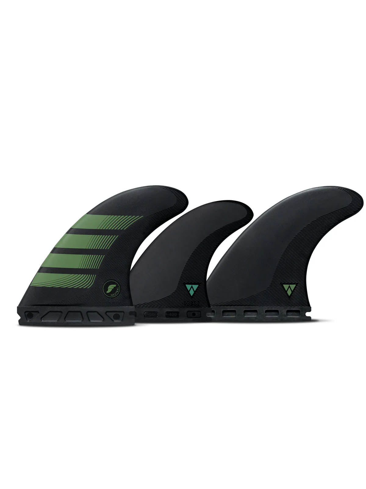 Futures Fins F8 5-Fin Alpha Series Carbon-Forest Green Large