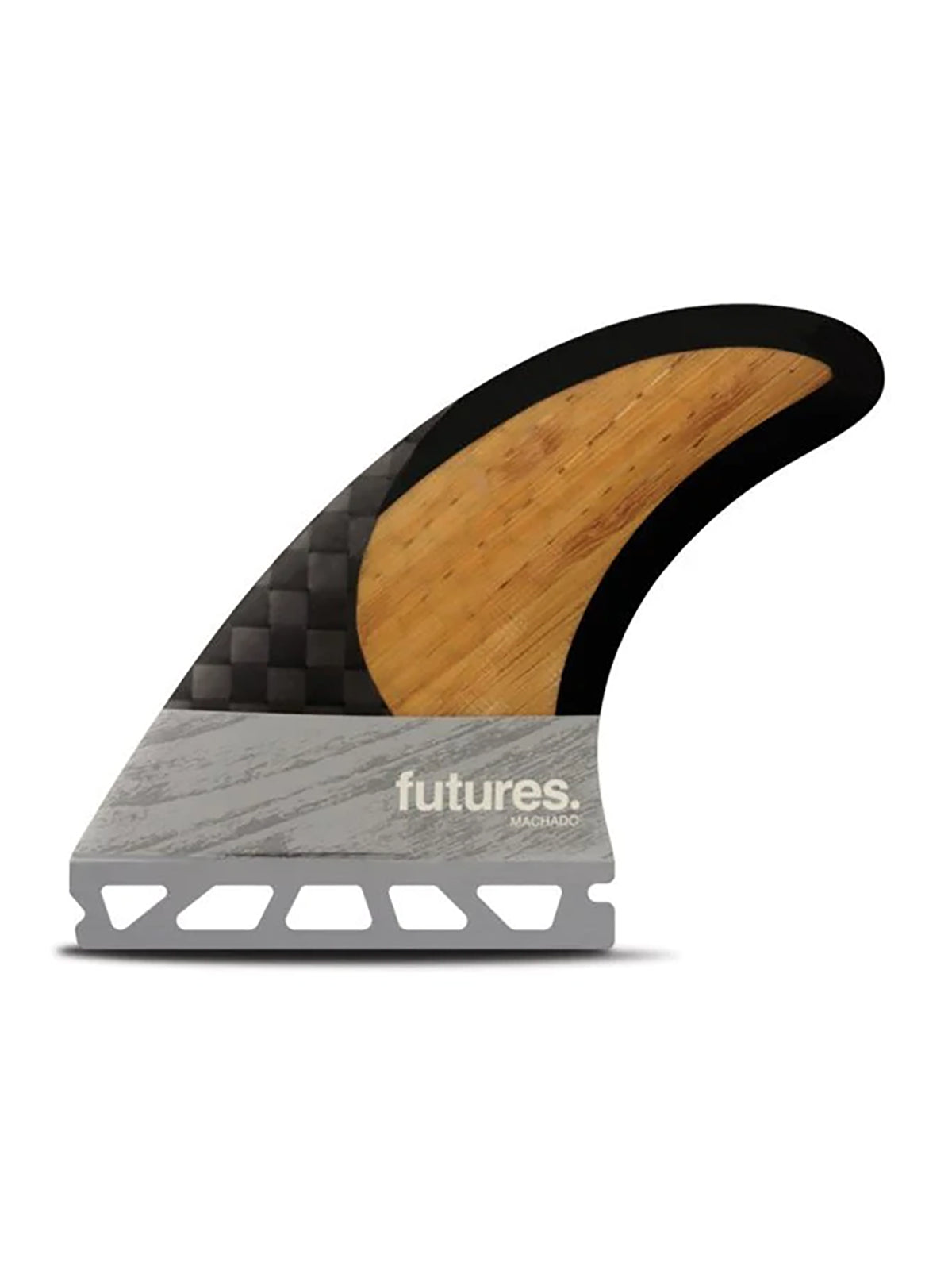 Futures Fins Machado Blackstix 3.0 Thruster Bamboo Grey Medium