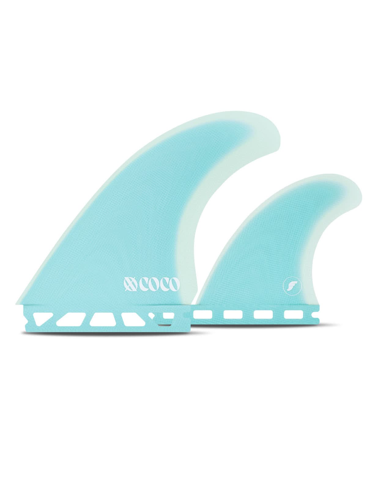 Futures Fins x XO COCO Twin + 1 Fin Light Blue