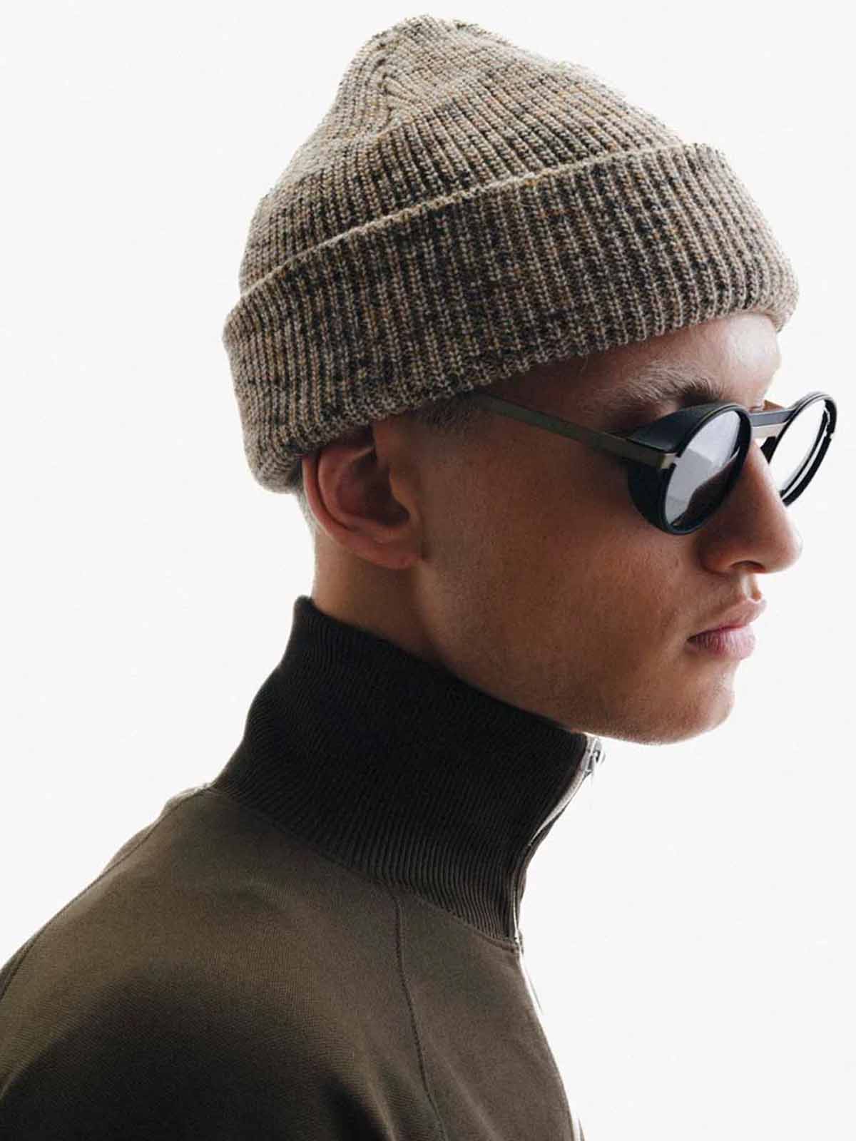 HAE Beanie Navigator Melange Mustarde