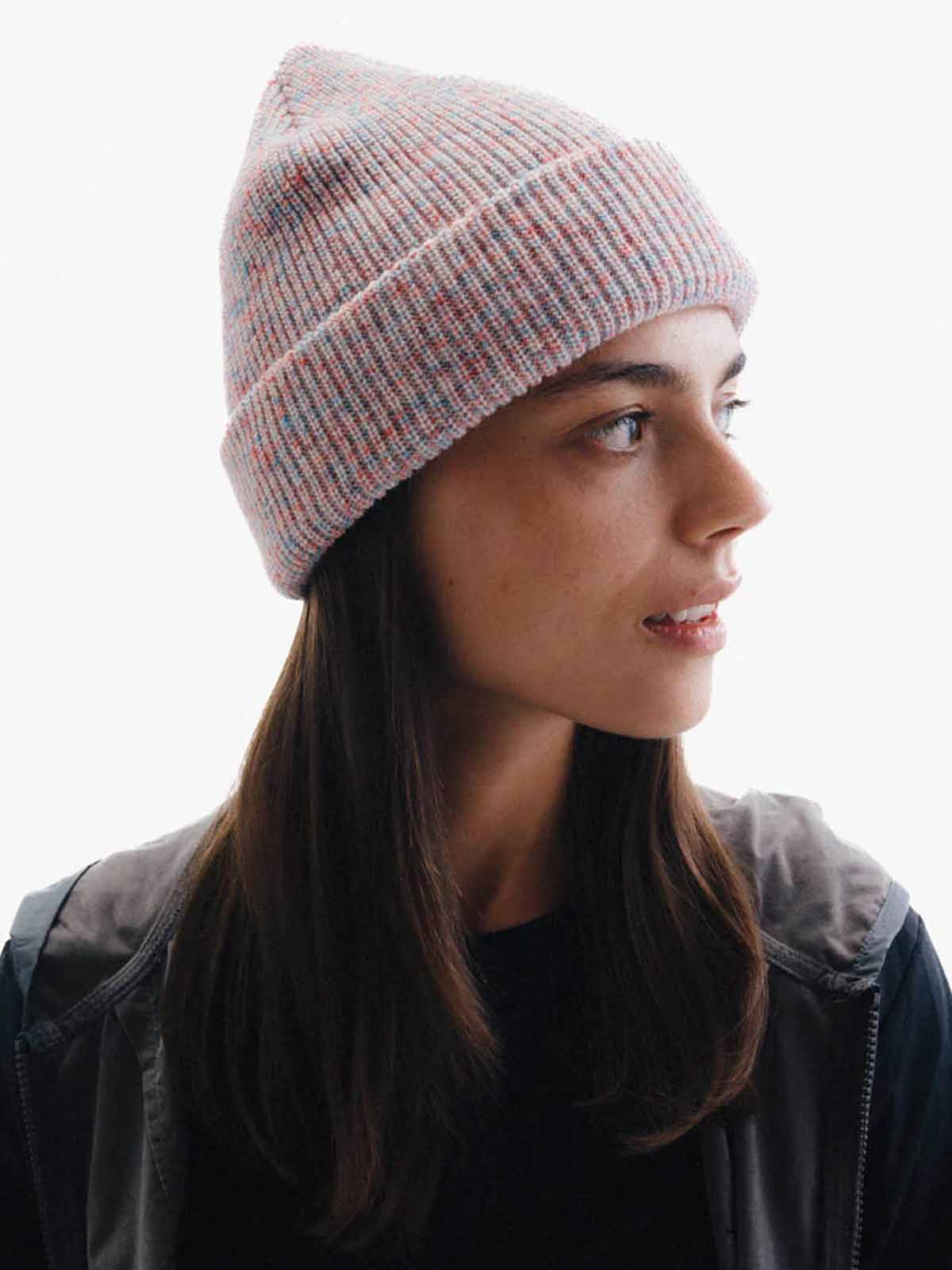HAE Beanie Navigator Melange Rainbow