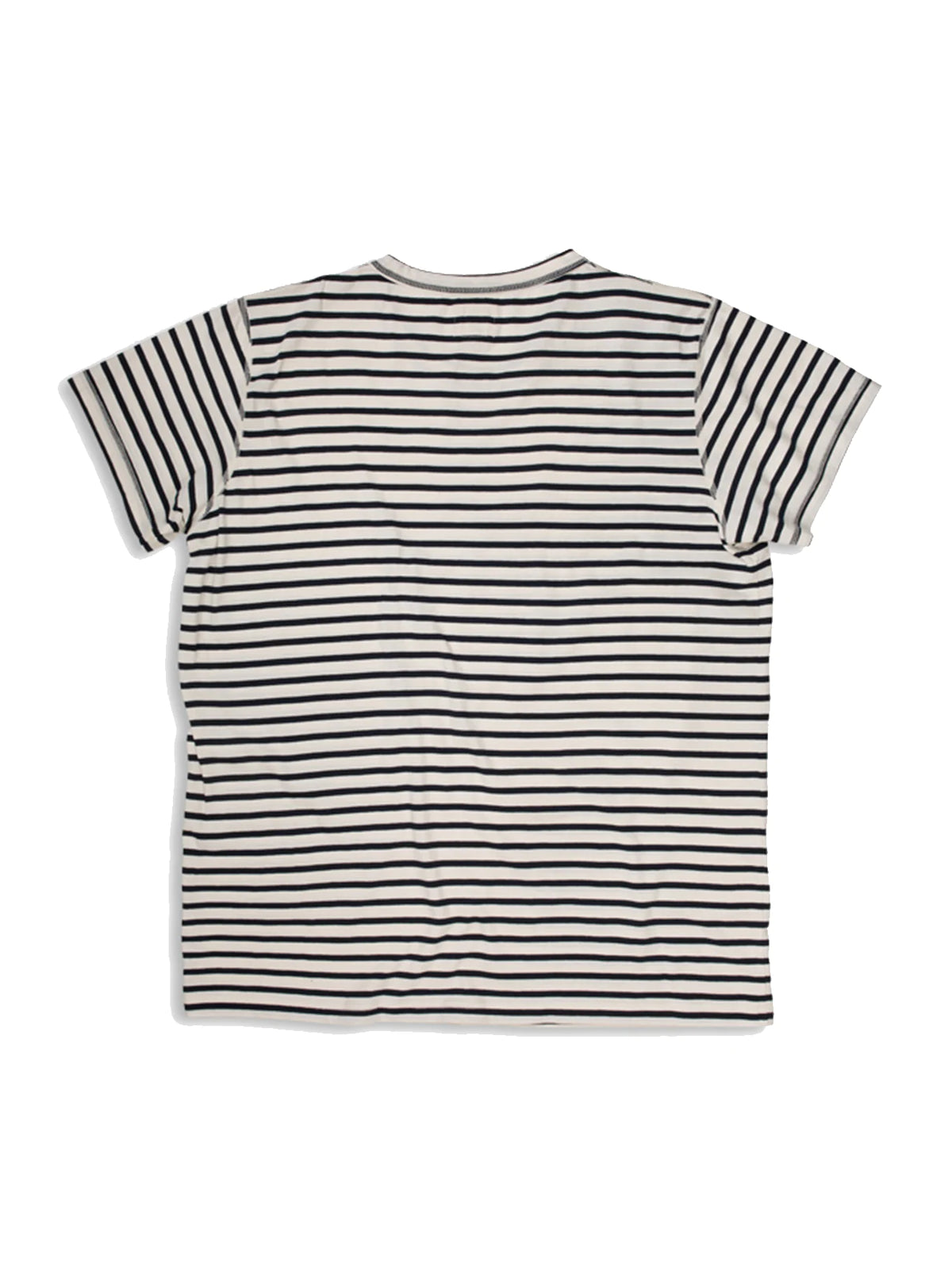 Hemen Biarritz Tee Shirt Dani Breton Stripe Natural Marine