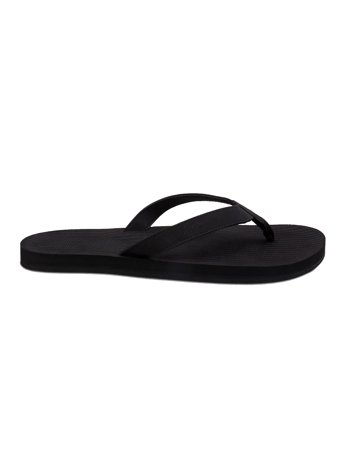 Indosole Mens ESSNTLS Flip Flops Black