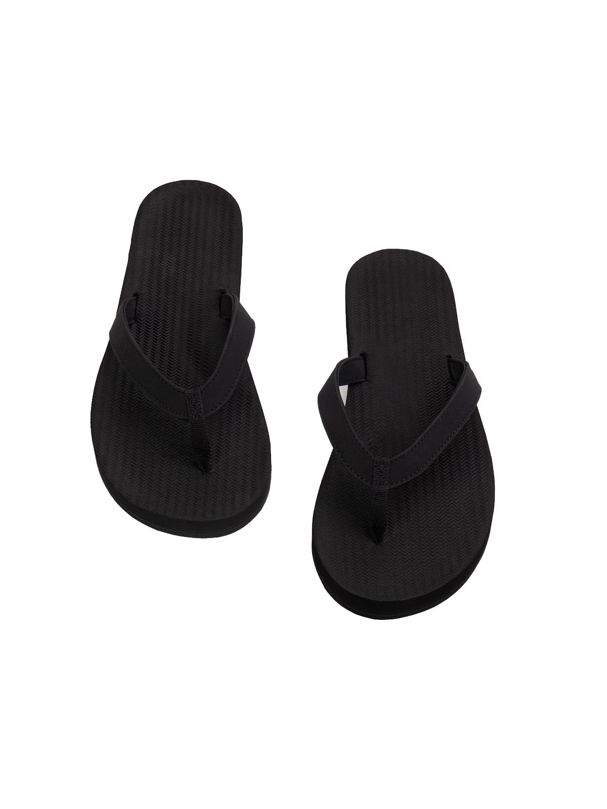 Indosole Womens ESSNTLS Flip Flops Black