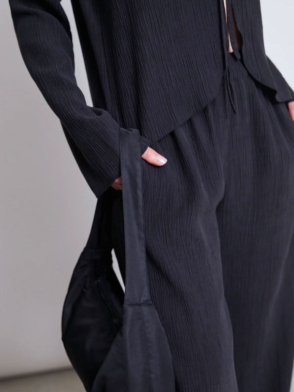 Jan 'n June Crincle Pants Hava Black