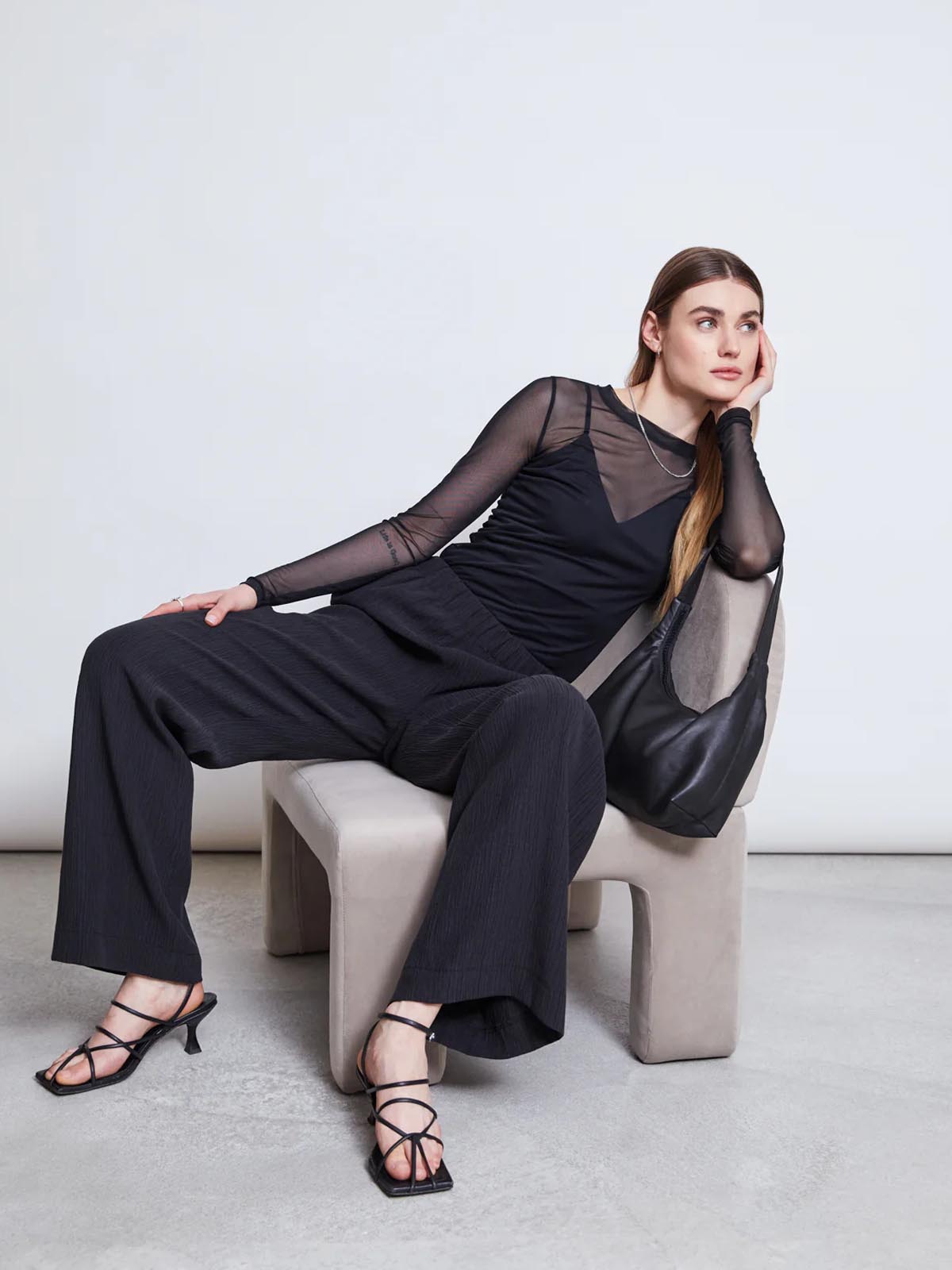 Jan 'n June Crincle Pants Hava Black