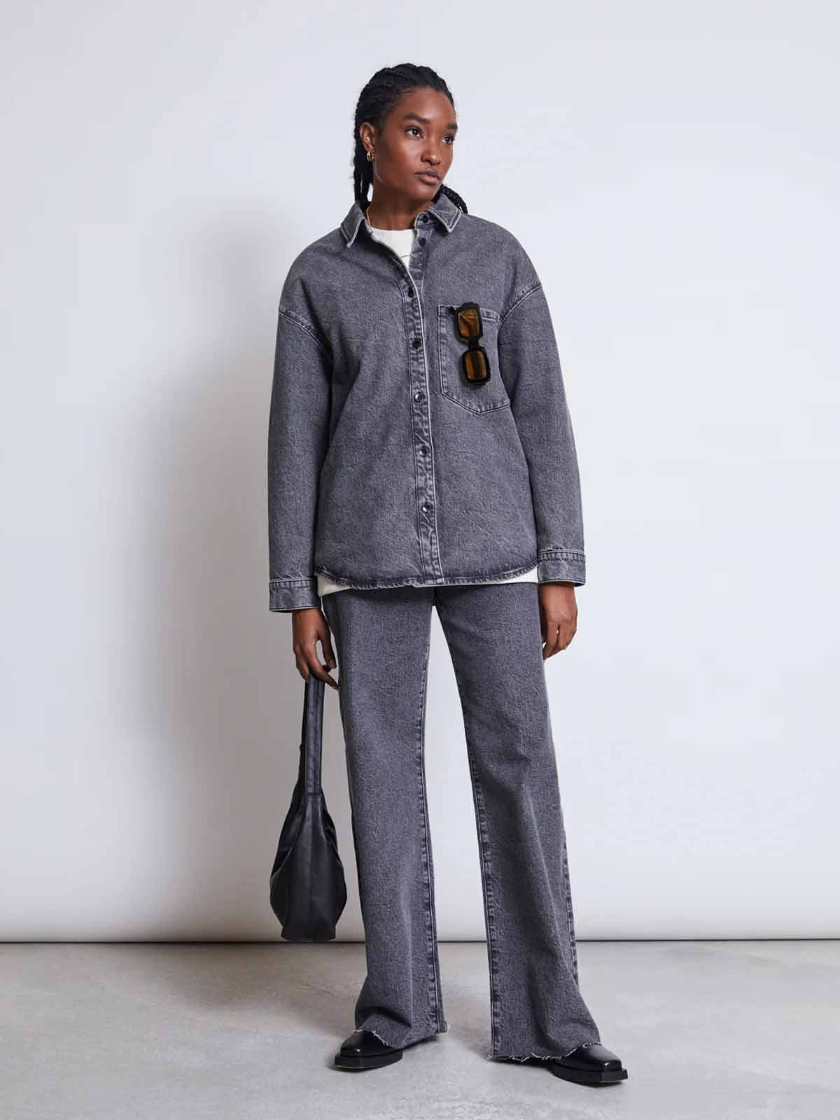 Jan 'n June Denim Shirt Solace Light Grey