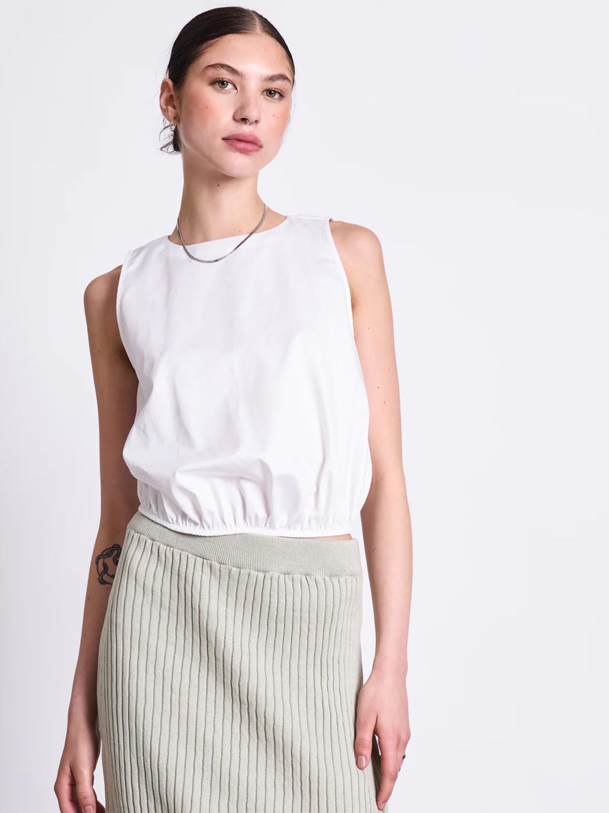 Jan 'n June Ebba Midi Knit Skirt Vintage Lace