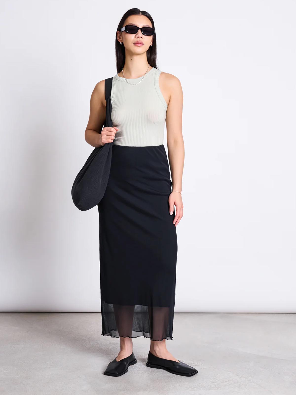 Jan 'n June Porto Rib Tank Top Vintage Lace