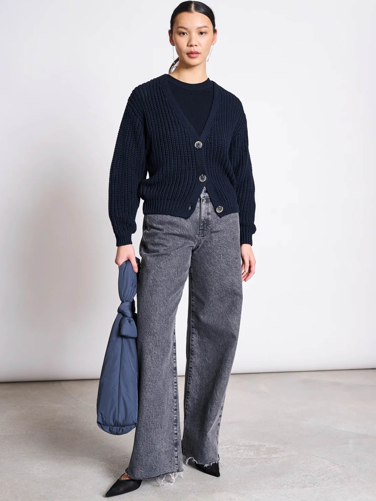 Jan 'n June Chunky Cardigan Lena Nightfall