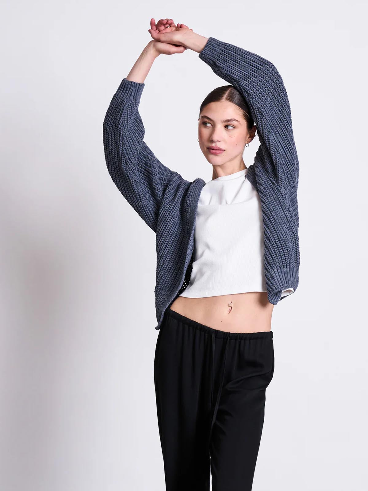 Jan 'n June Chunky Cardigan Lena Turbulence