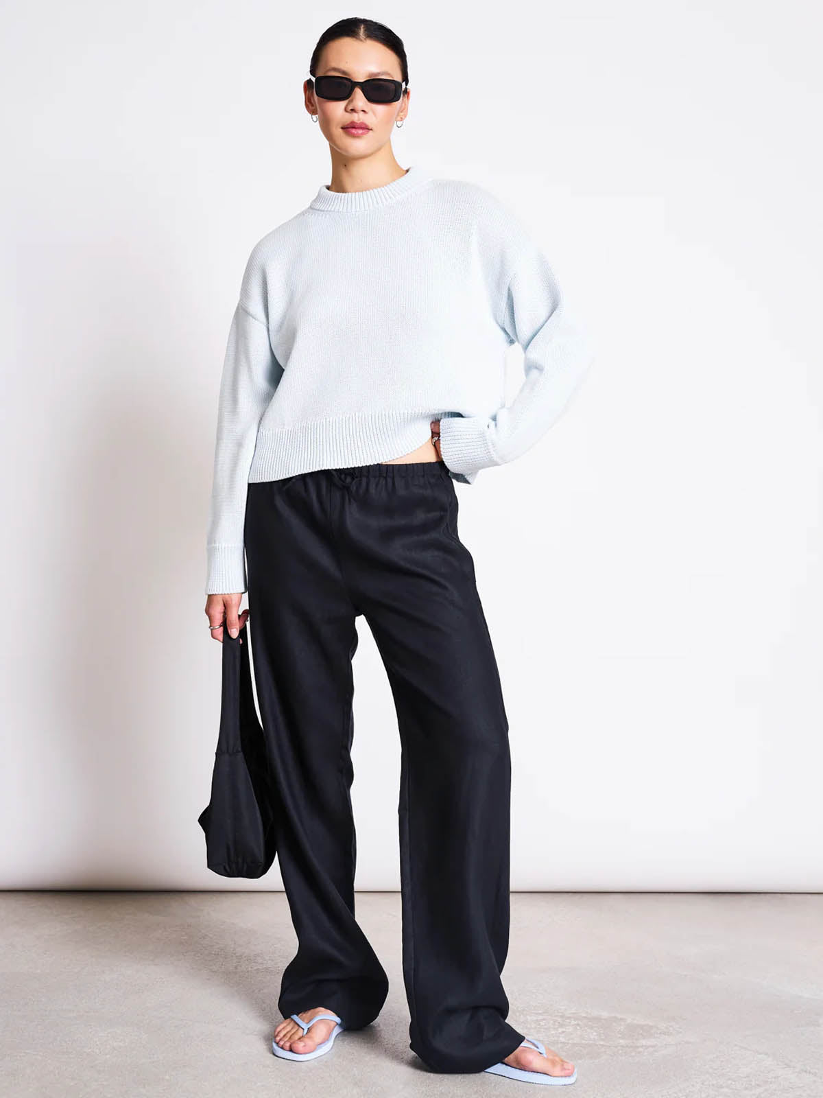 Jan 'n June Linen Drawstring Pants Sjov Black