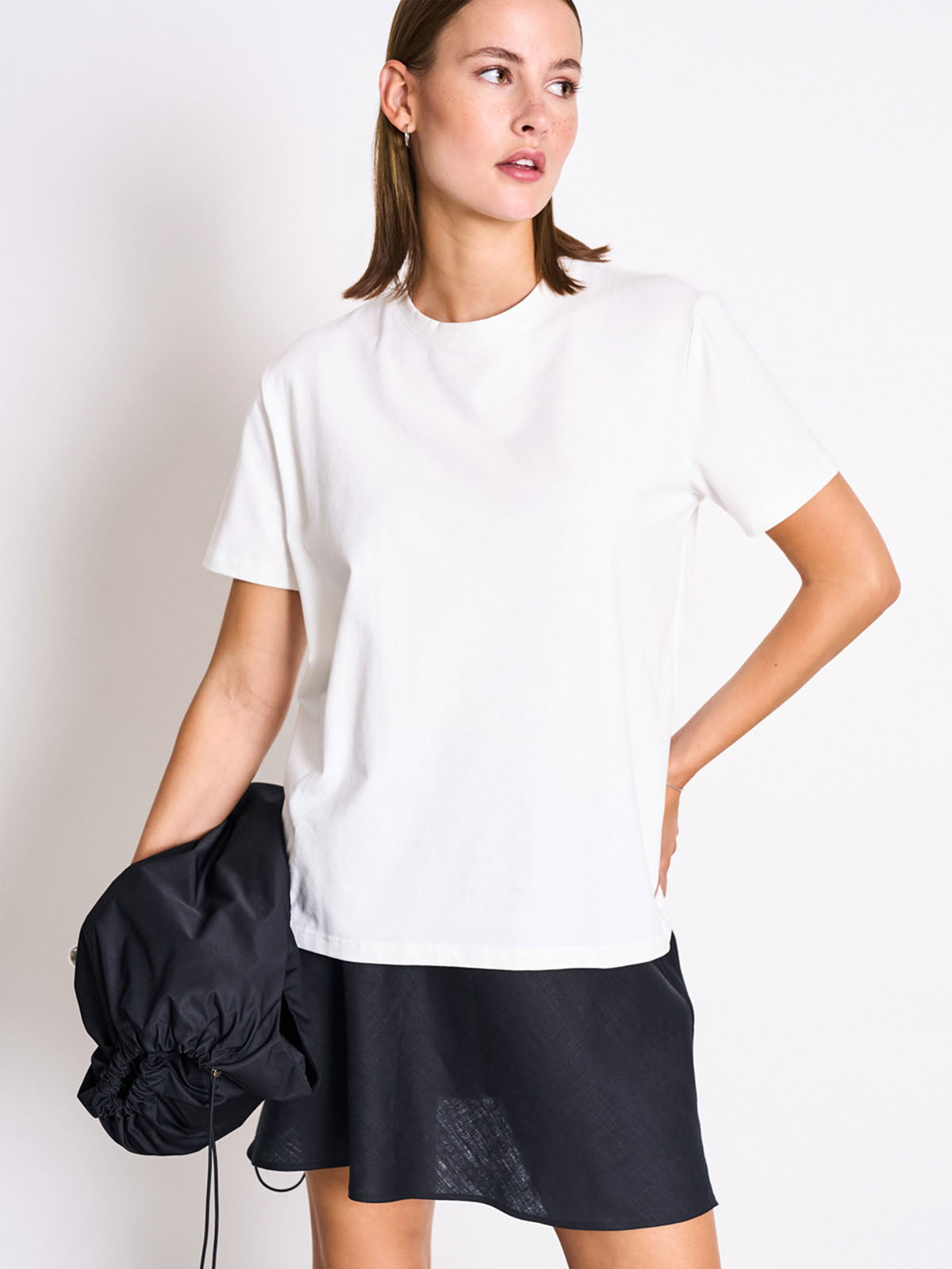 Jan 'n June Linen Mini Skirt Cercis Black