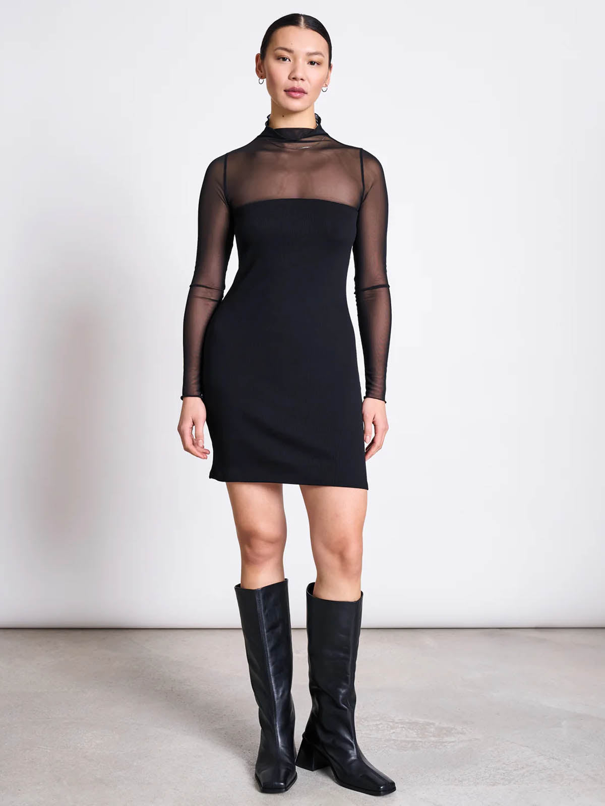 Jan 'n June Mesh Dress Huari Black