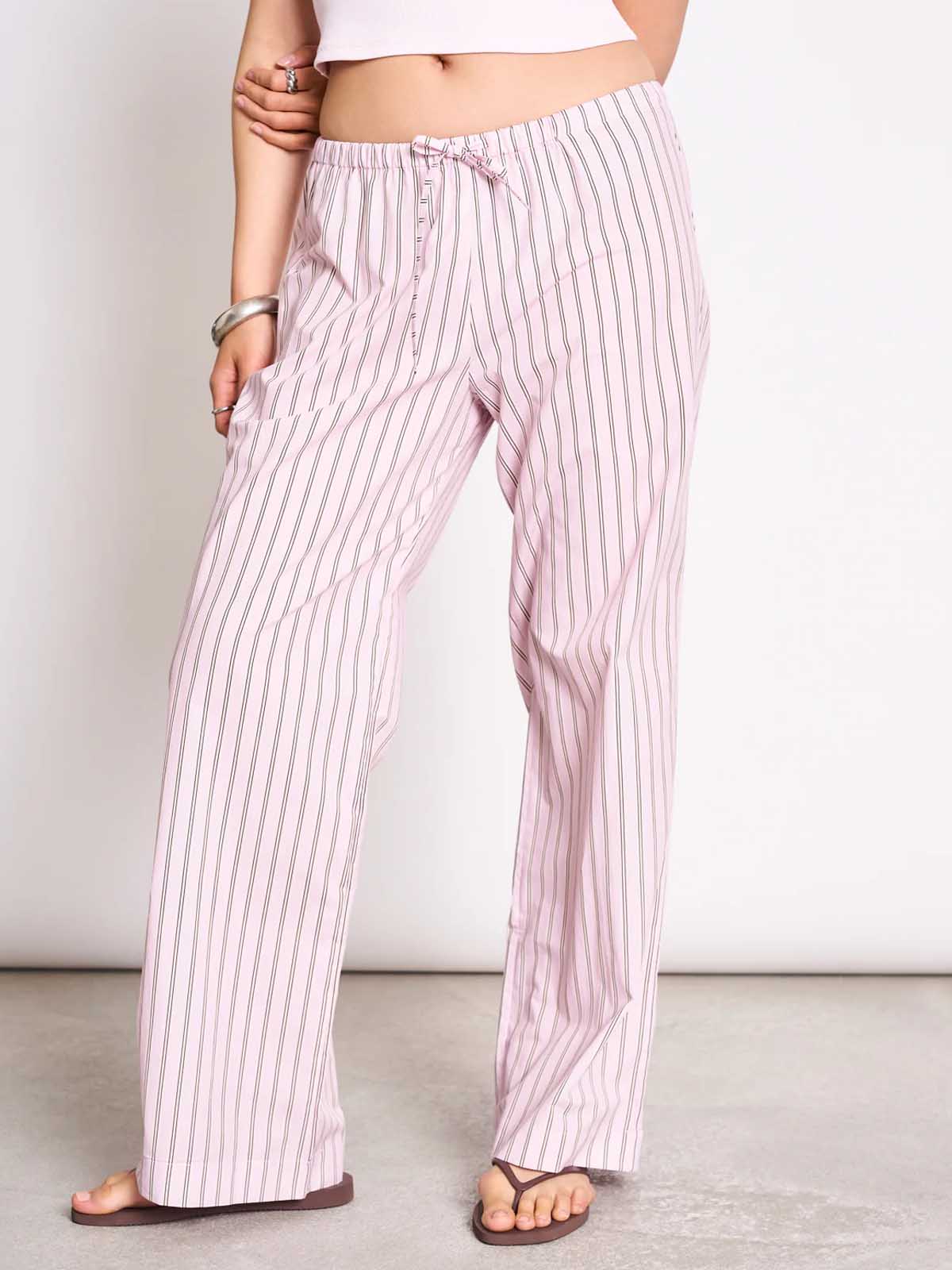 Jan 'n June Mid Rise Loose Pants Cetos Light Orchid