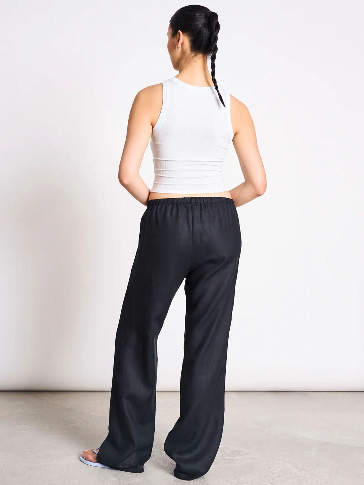 Jan 'n June Porto Rib Tank Top Ice Blue
