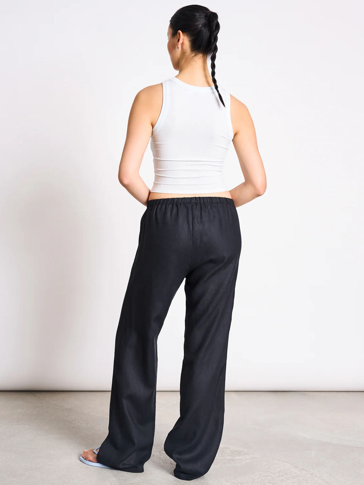 Jan 'n June Porto Rib Tank Top Ice Blue