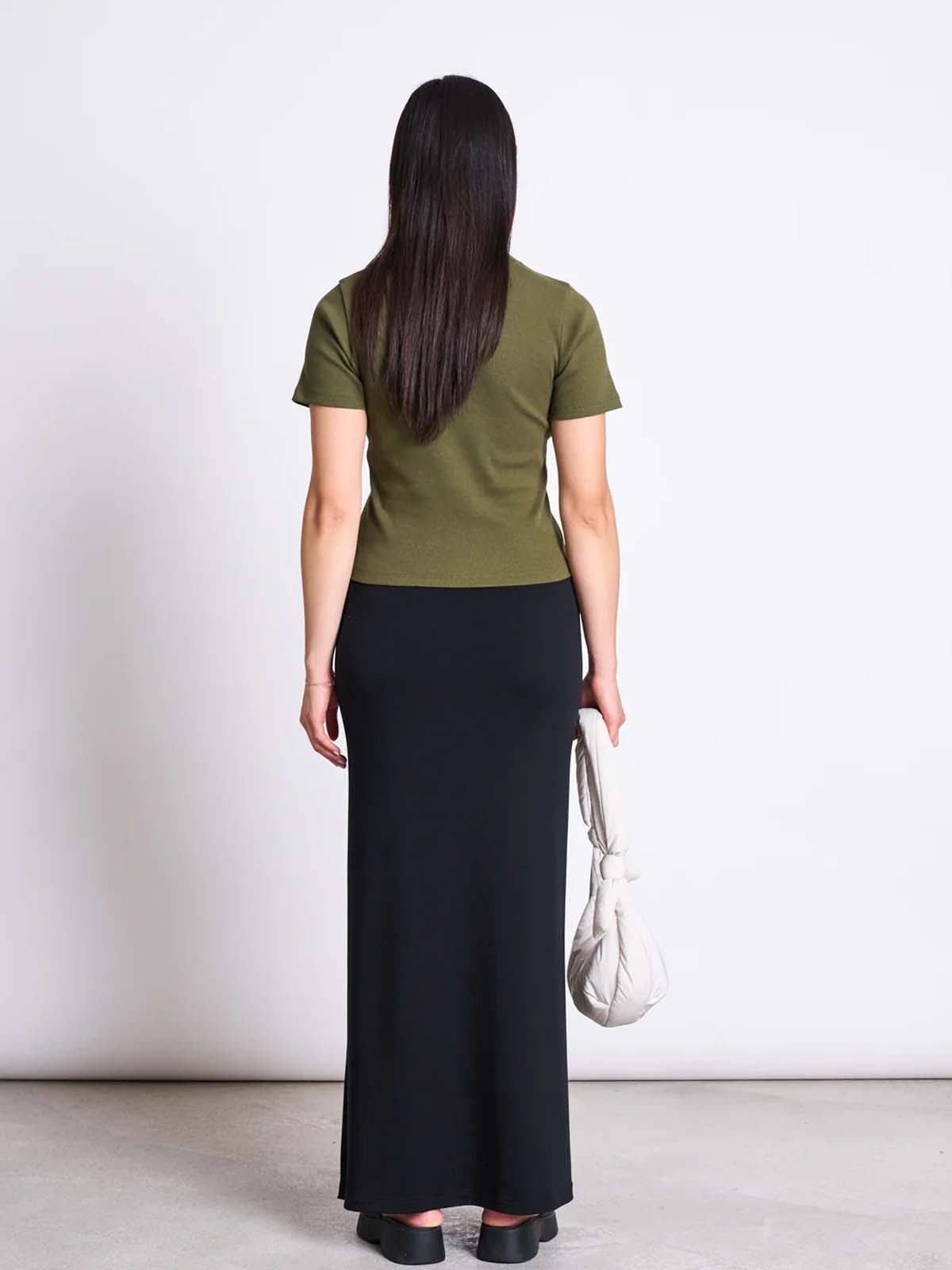 Jan 'n June Rib T-Shirt Nile Dark Olive